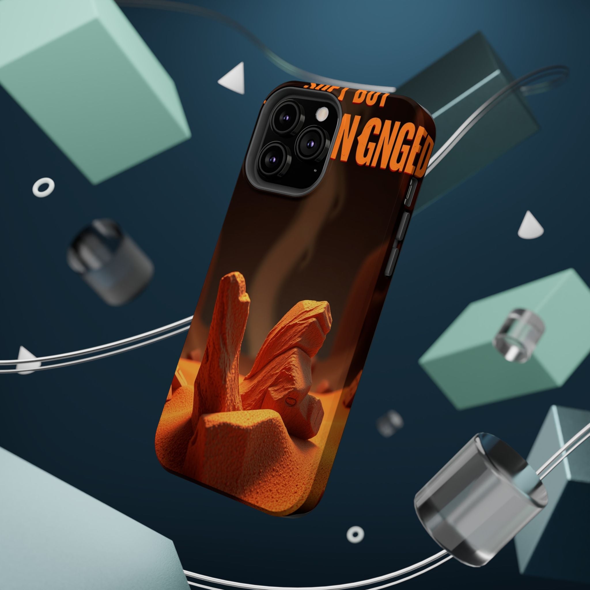 iPhone Earthy Soft but Unhinged Design Slim Everyday Designer Case · iPhone Case