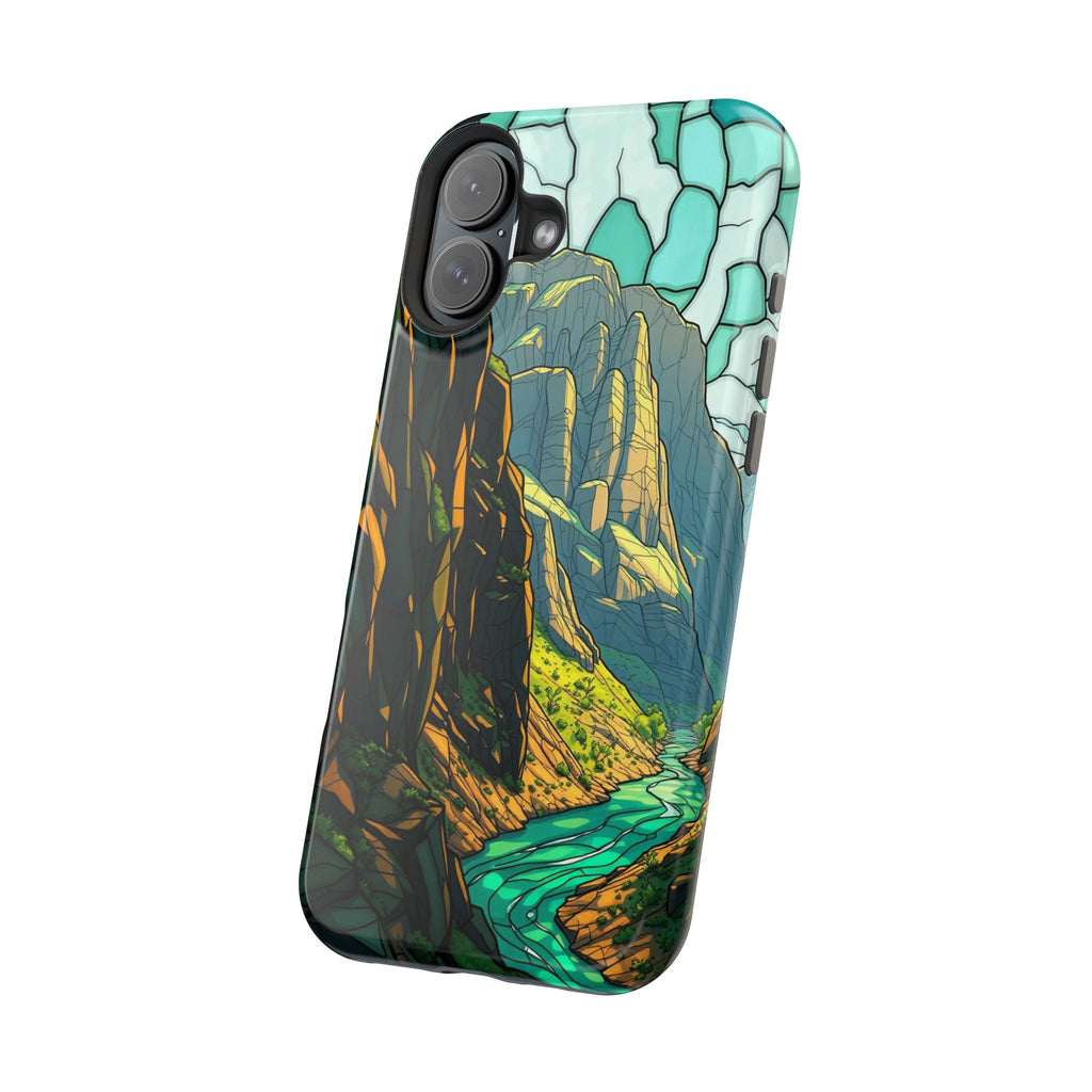 iPhone Emerald Green And Gold River Canyon Slim iPhone Everyday · iPhone Case