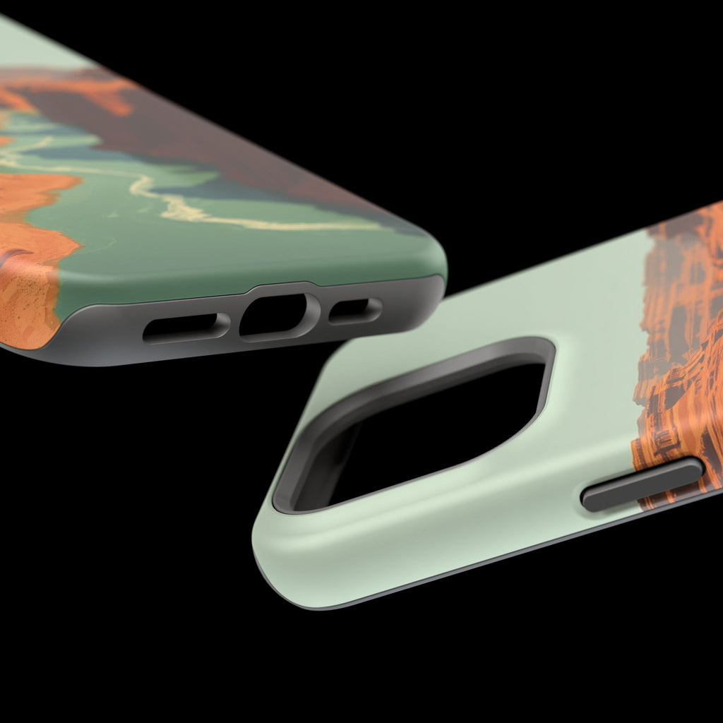 iPhone Burnt Orange And Sand River Canyon Slim iPhone Everyday Designer · iPhone