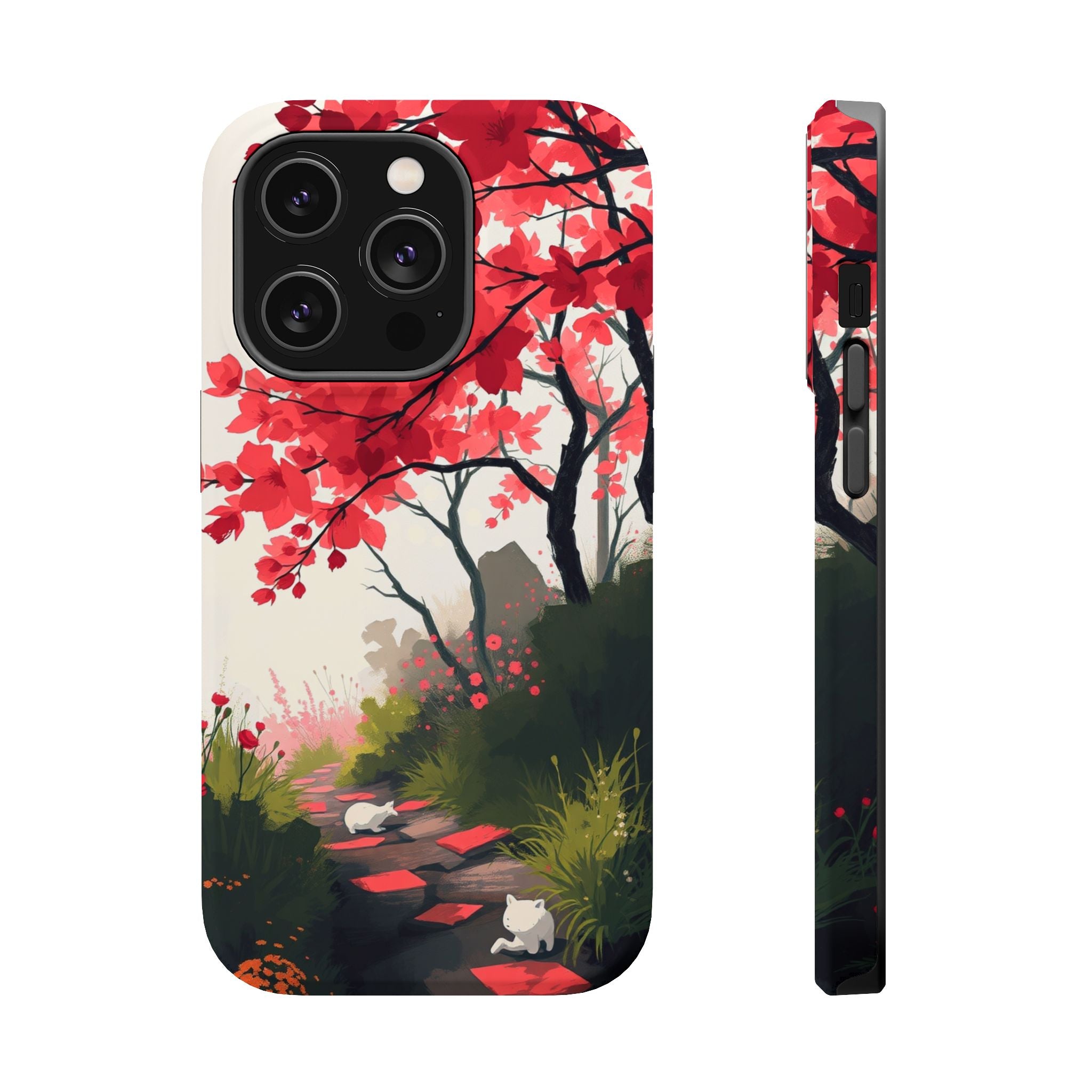 iPhone Blossom Trail Oil Painting Impressionist Soft iPhone Finish · iPhone Case