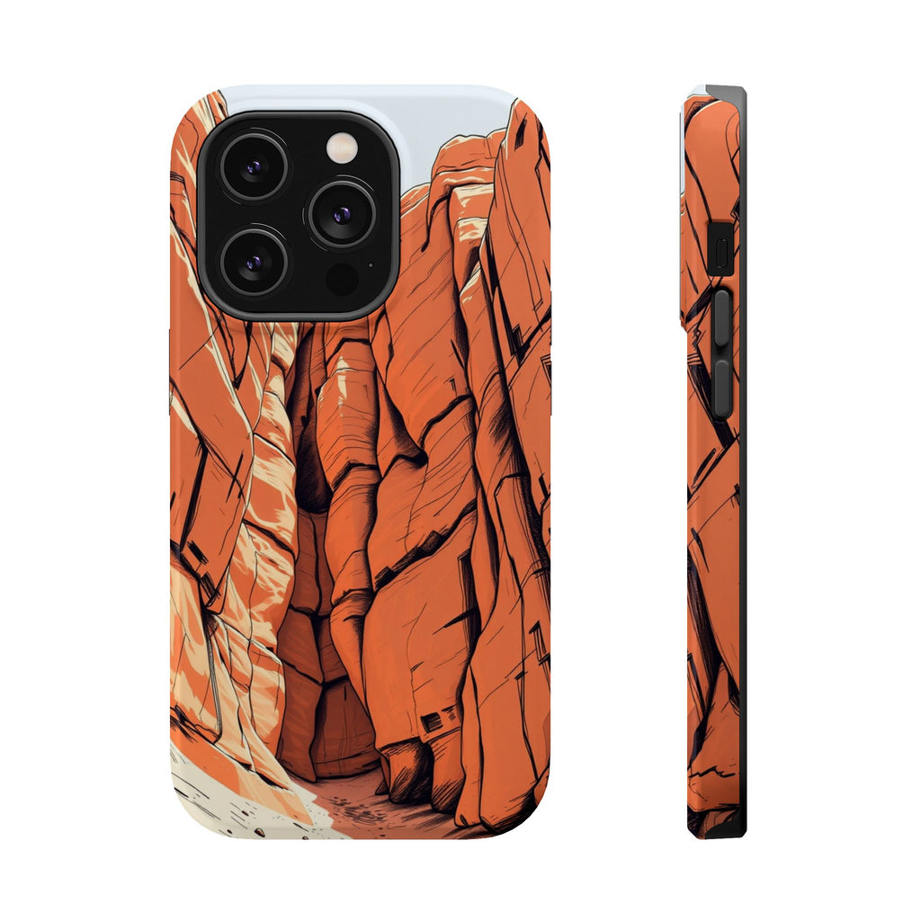 iPhone Burnt Orange And Sand Canyon Wall Slim Everyday iPhone Designer · iPhone