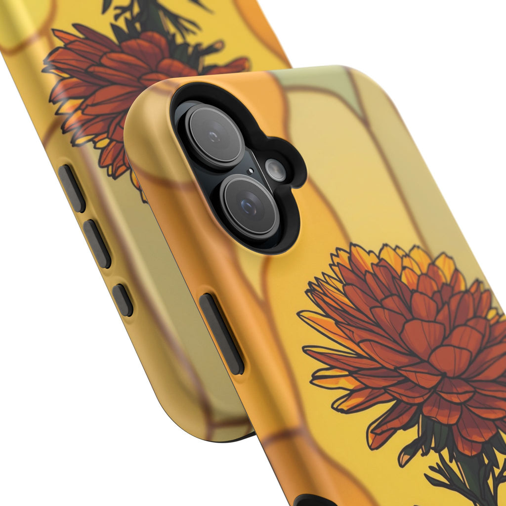 iPhone Sunset Amber And Peach Ranunculus Stack Soft iPhone Finish · iPhone Case