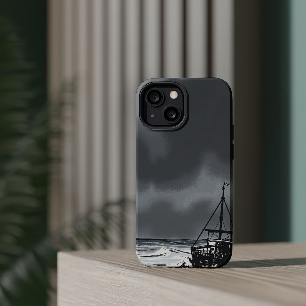 iPhone Storm at Sea Electric Art Bold Modern Everyday Snap Case · iPhone Case
