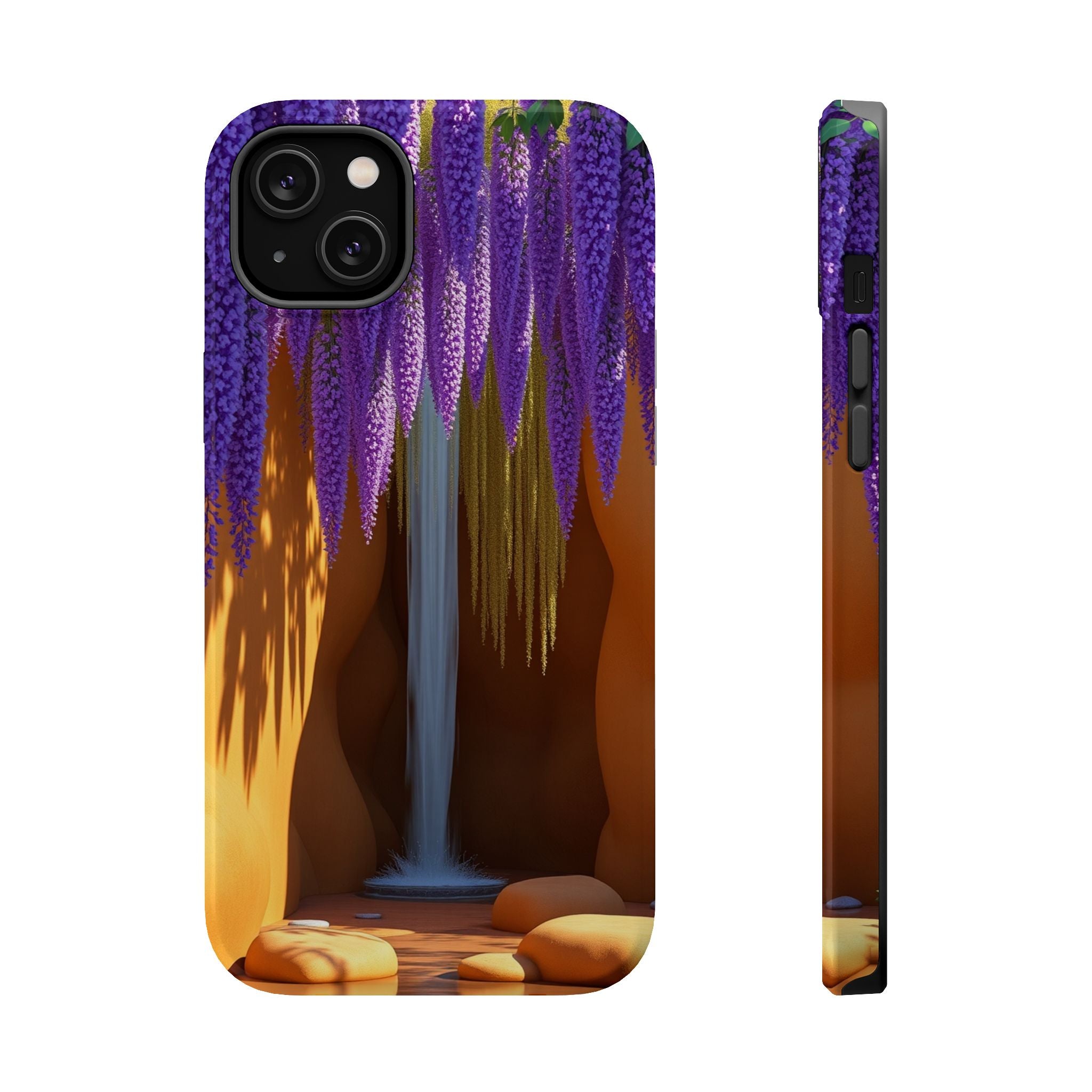 iPhone Earthy Wisteria Cascade Design Slim Everyday Designer Case · iPhone Case