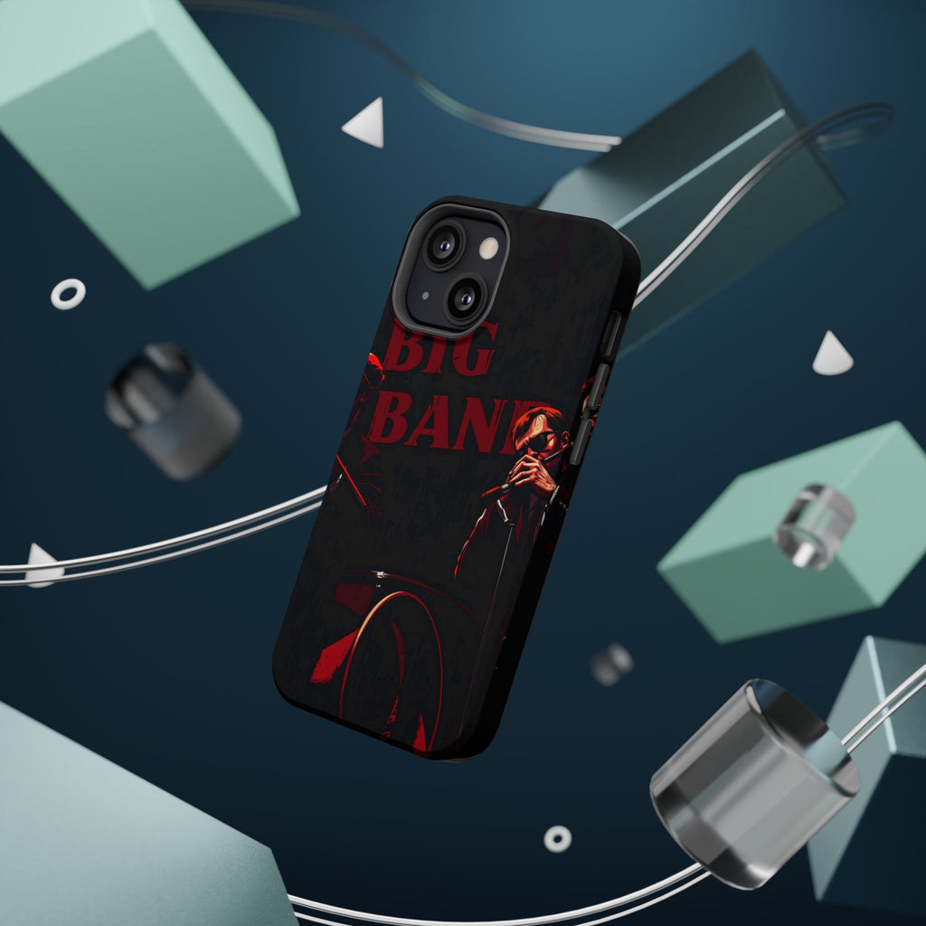 iPhone Black And Crimson Big Band Era Slim Everyday Designer Case · iPhone Case