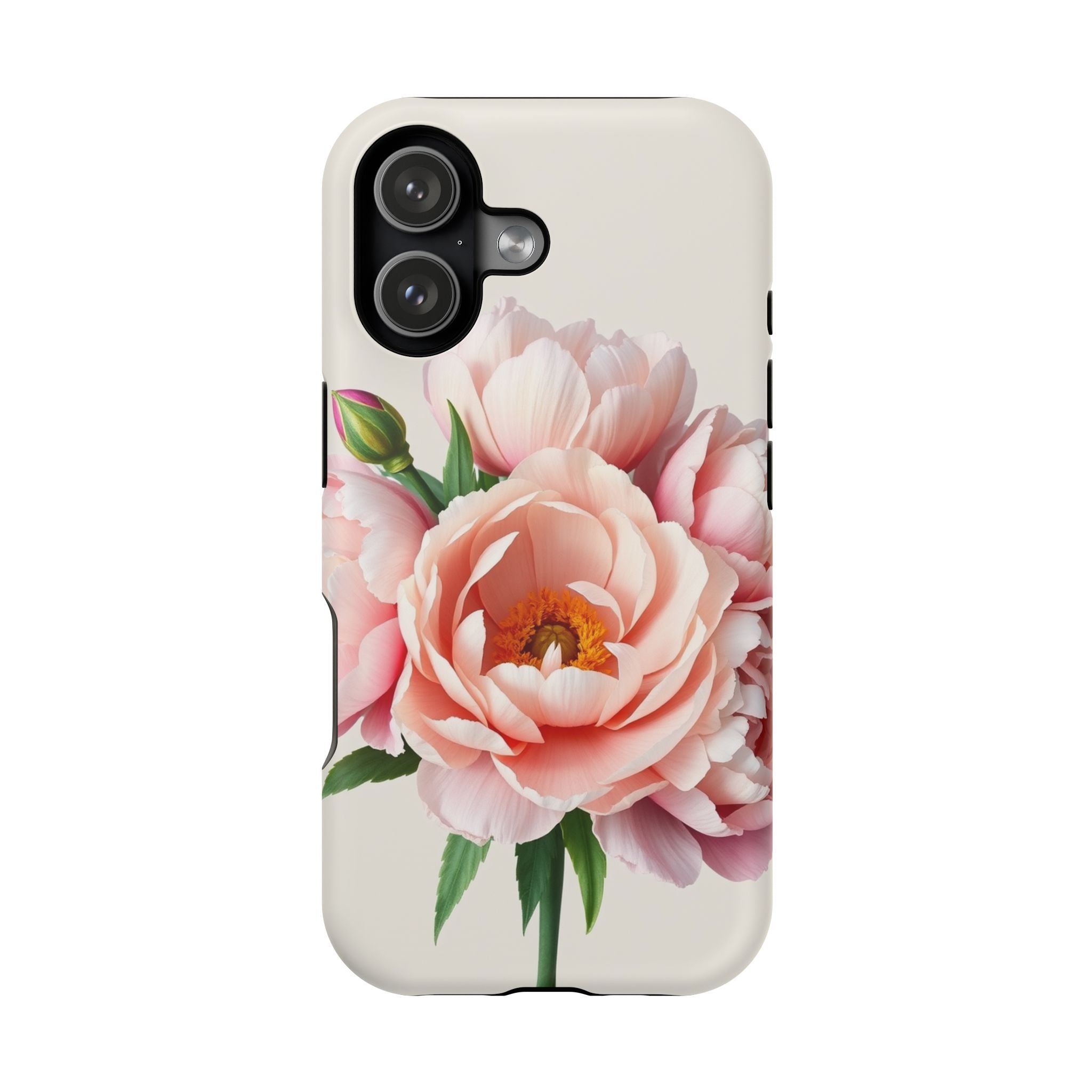 iPhone Serene Peony Bouquet Design Bold Modern Everyday Snap Case · iPhone Case