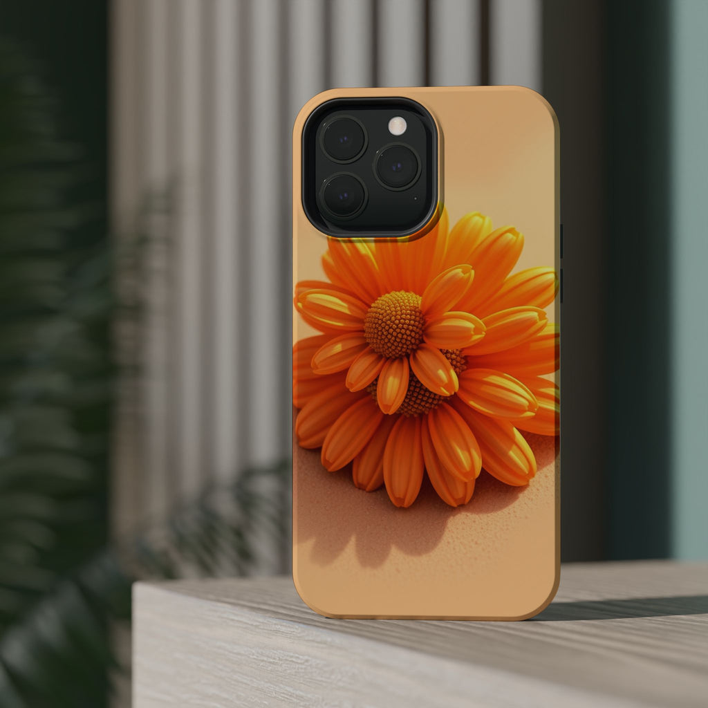 iPhone Burnt Orange And Sand Daisy Chain Slim Everyday Designer · iPhone Case