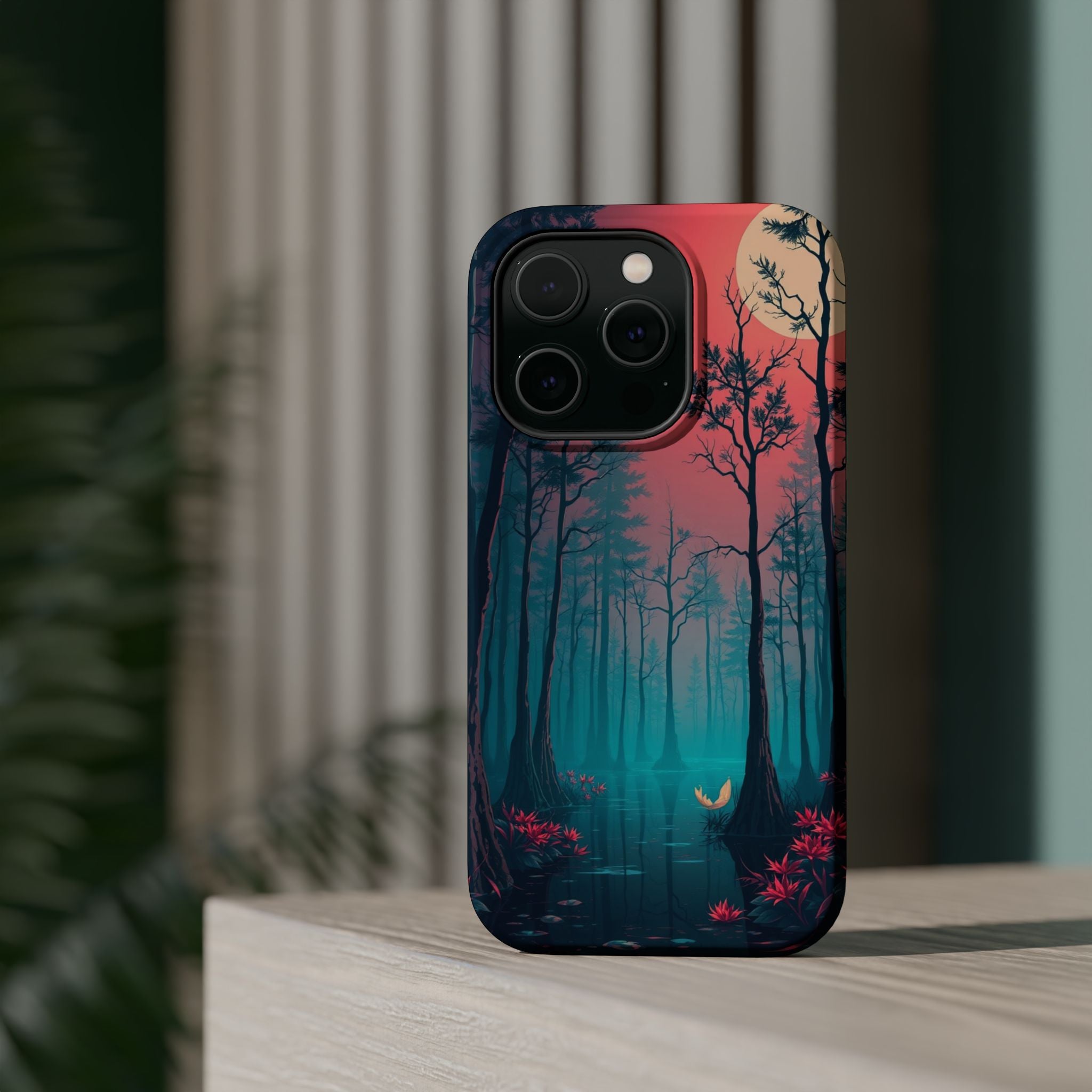 iPhone Earthy Cypress Swamp Design 18 Slim Everyday Designer Case · iPhone Case