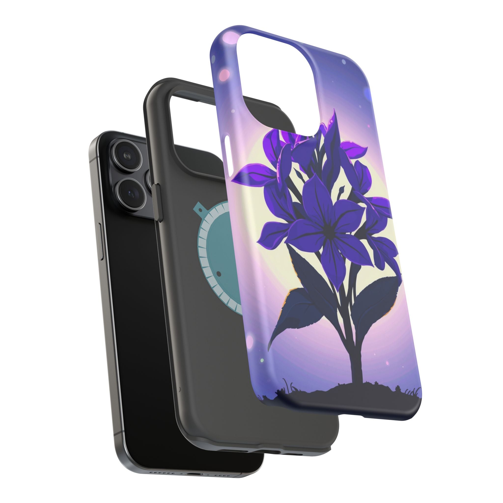 iPhone Floral Crown Mystic Art 13 Bold Modern Everyday Snap Case · iPhone Case