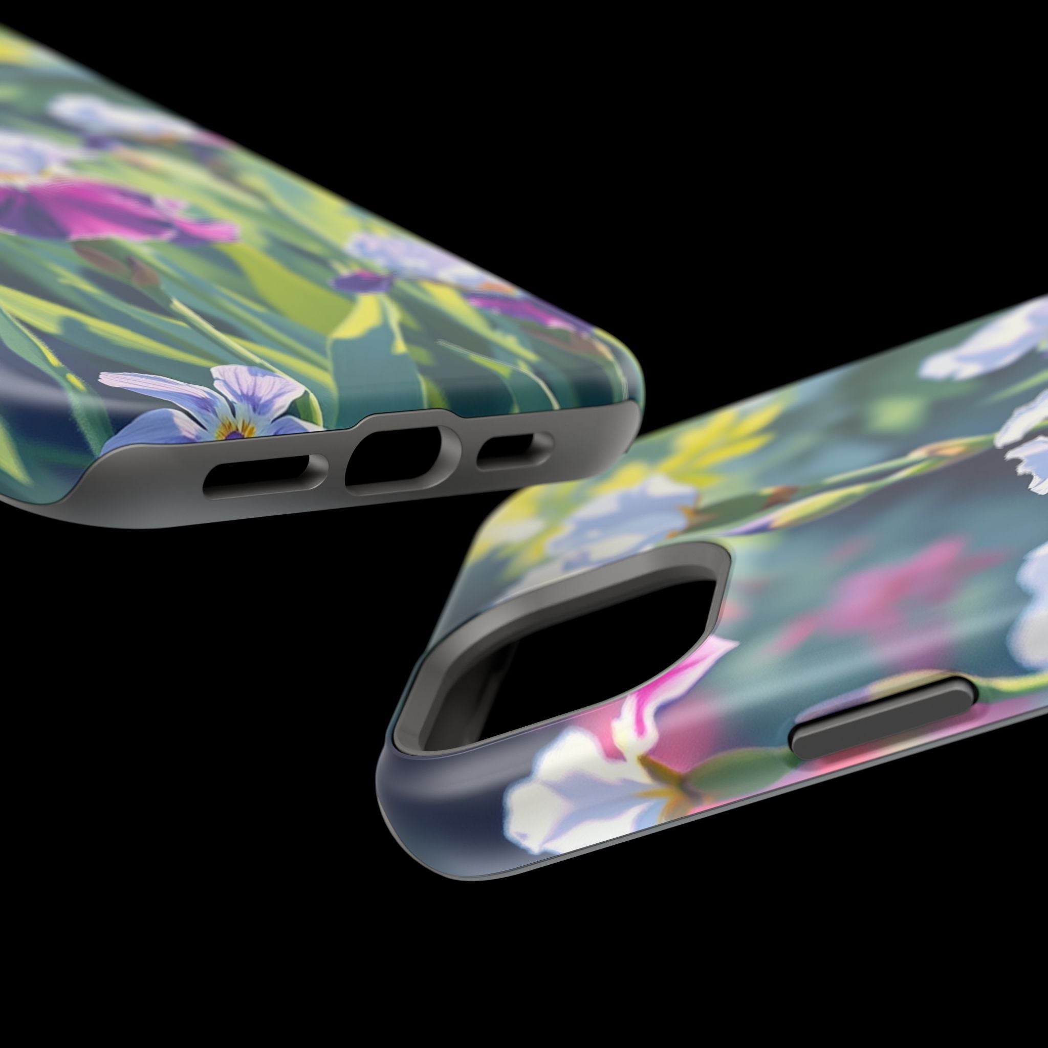 iPhone Vibrant Iris Garden Design Bold Modern Everyday Snap Case · iPhone Case