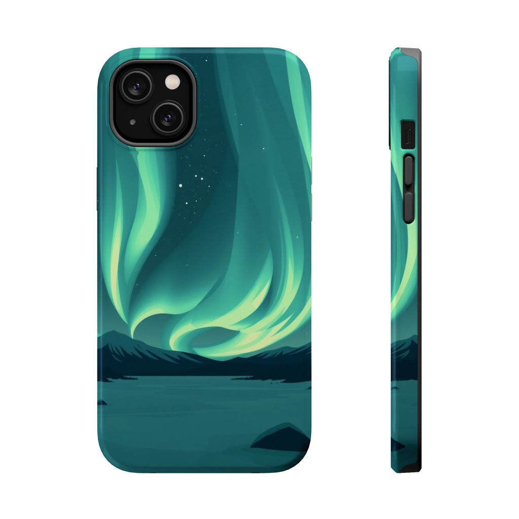 iPhone Northern Lights Abstract Geometric Slim iPhone Everyday Designer · iPhone