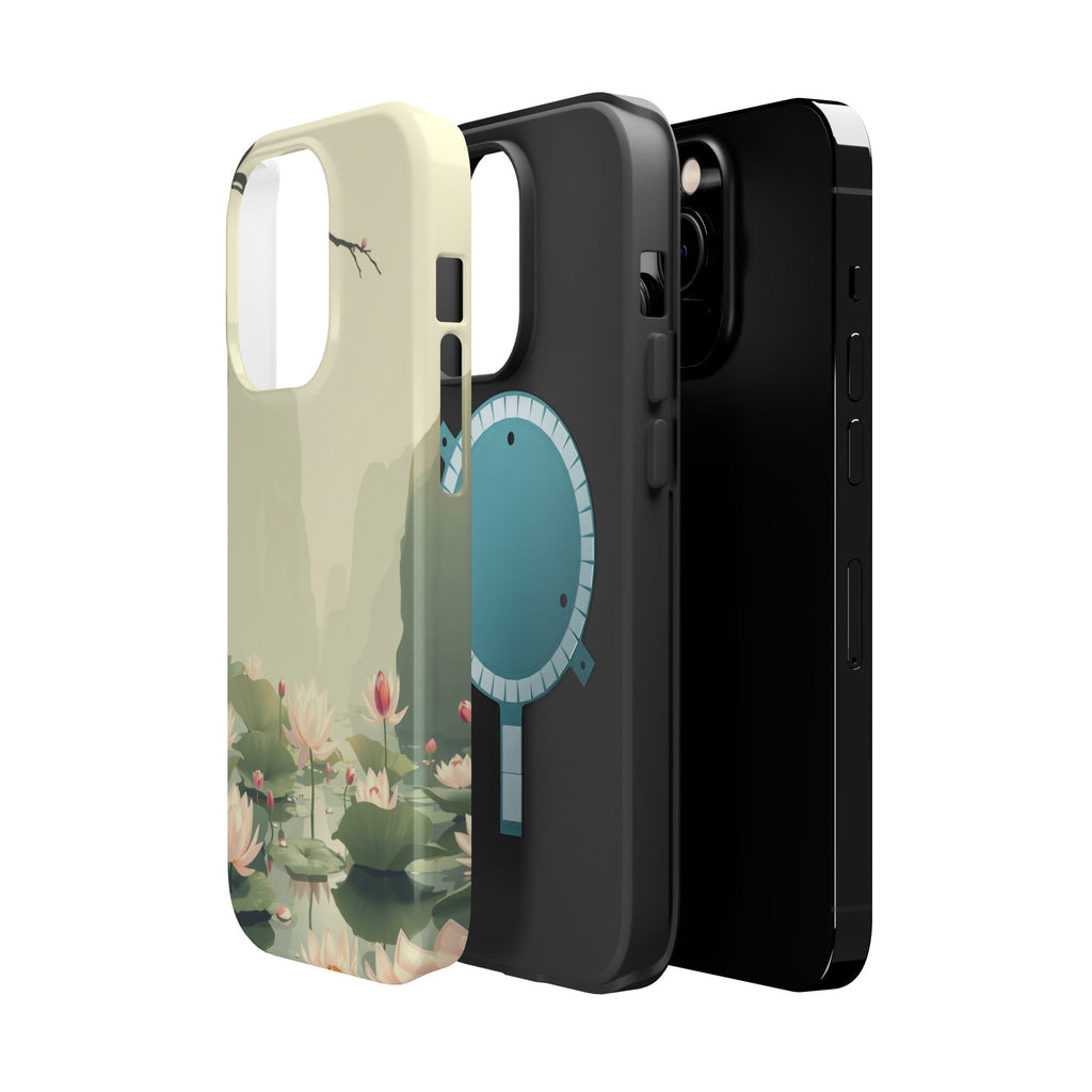 iPhone Lotus Pond Dreamy Design Slim Everyday Designer Case Galaxy · iPhone Case