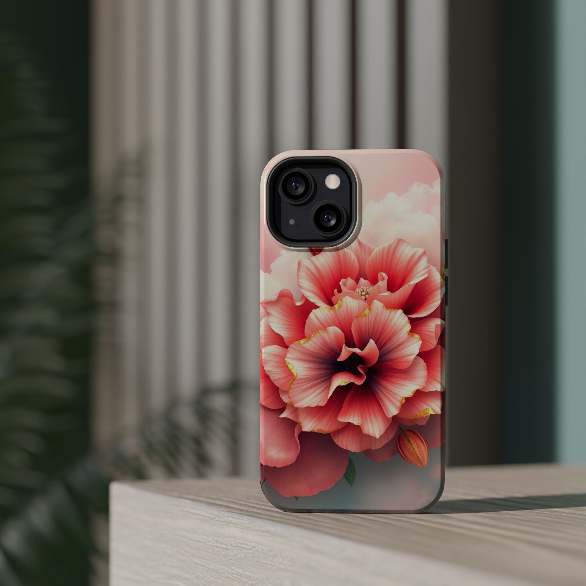 iPhone Pastel Floral Cloud Gold Foil Luxury Slim iPhone Everyday · iPhone Case