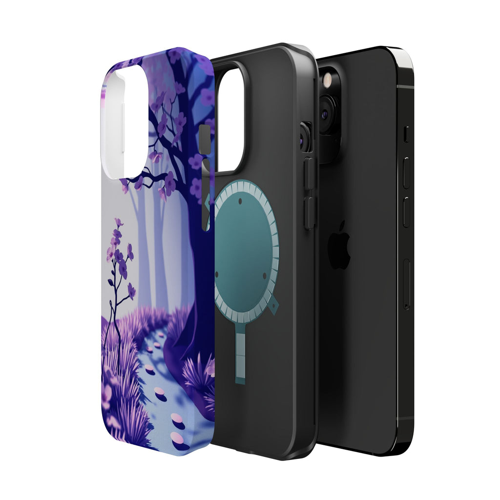 iPhone Blossom Trail Paper Cut Art Bold Modern Everyday Snap Case · iPhone Case