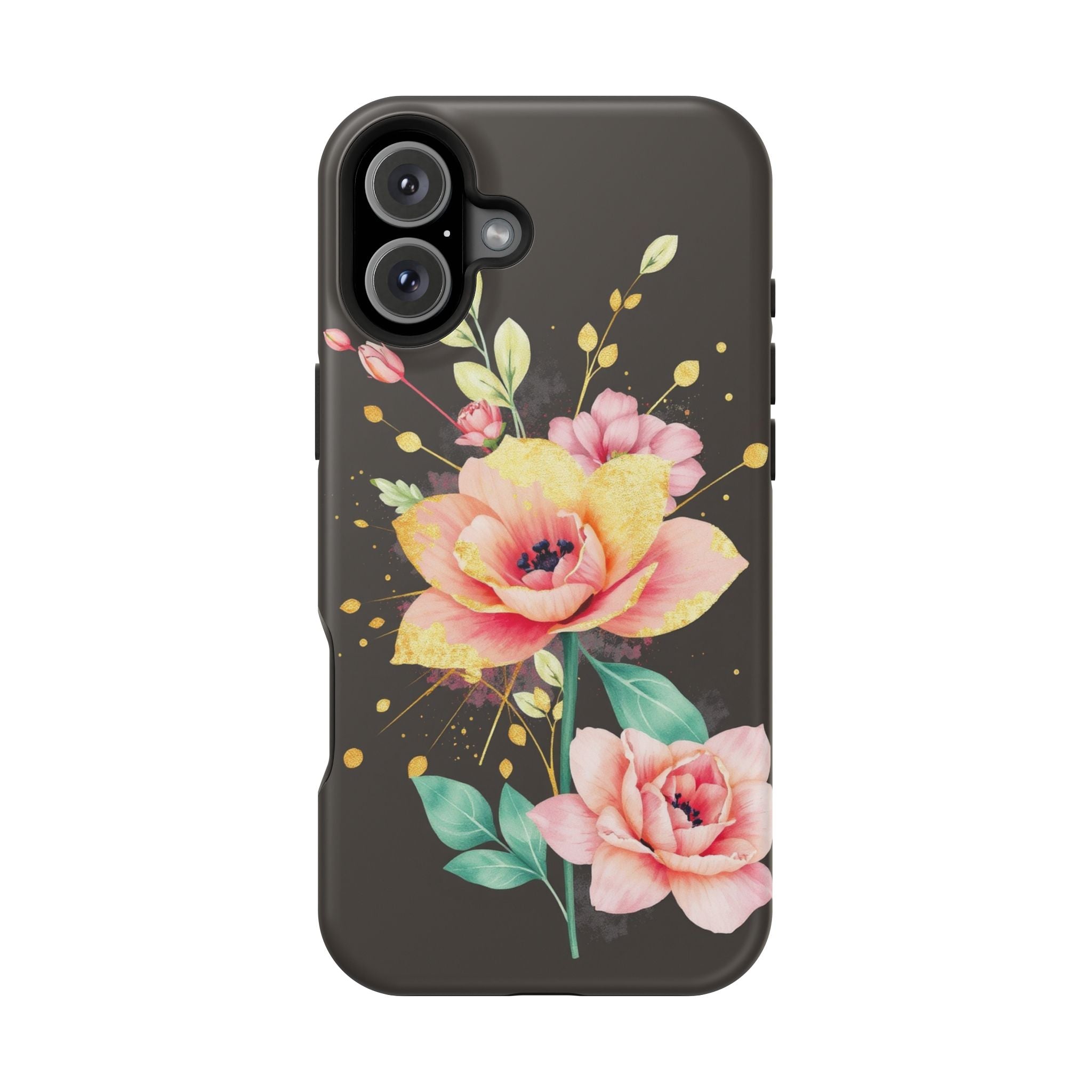 iPhone Earthy Floral Watercolor Splash Design Clean iPhone 14 Minimal · iPhone C