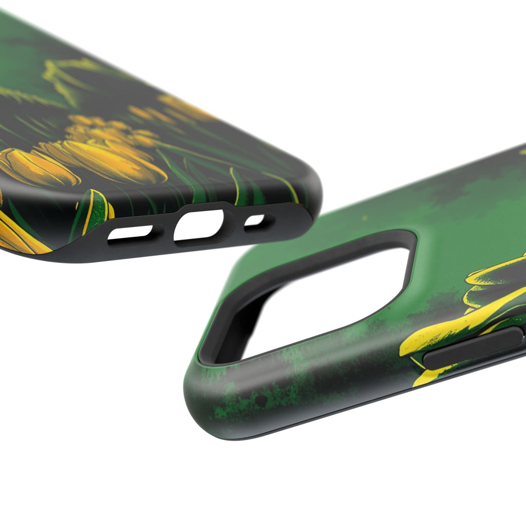 iPhone Tulip Row Emerald Green And Gold Slim Snap Case · iPhone Case