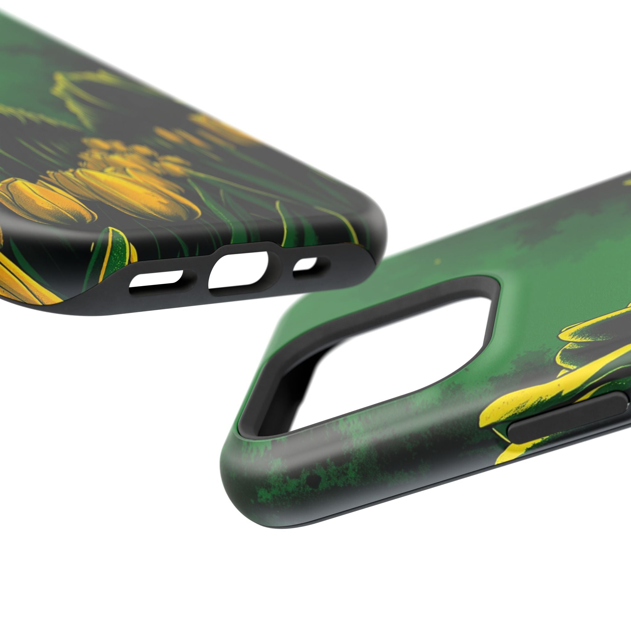 iPhone Tulip Row Emerald Green And Gold Slim Snap Case · iPhone Case