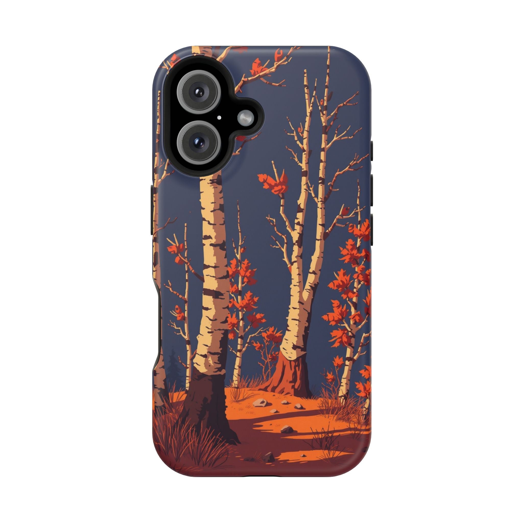 iPhone Birch Grove Pixel Art -Bit Bold Modern Everyday Snap Case · iPhone Case