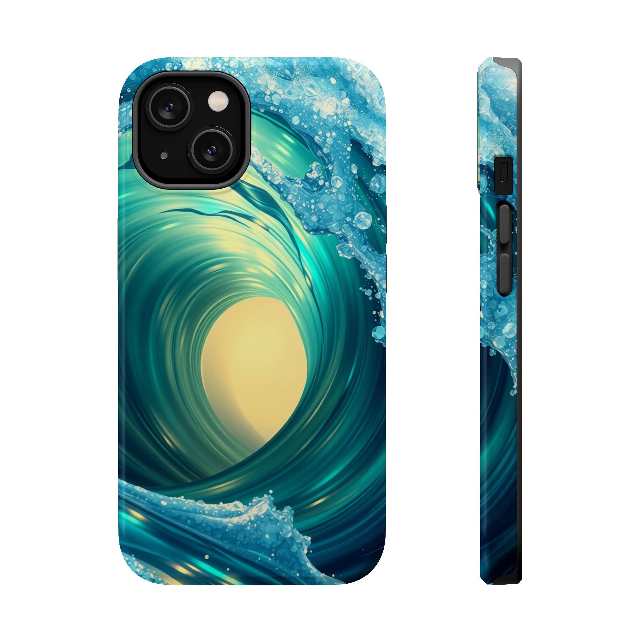 iPhone Ocean Wave Crash Holographic Iridescent Soft iPhone Finish · iPhone Case