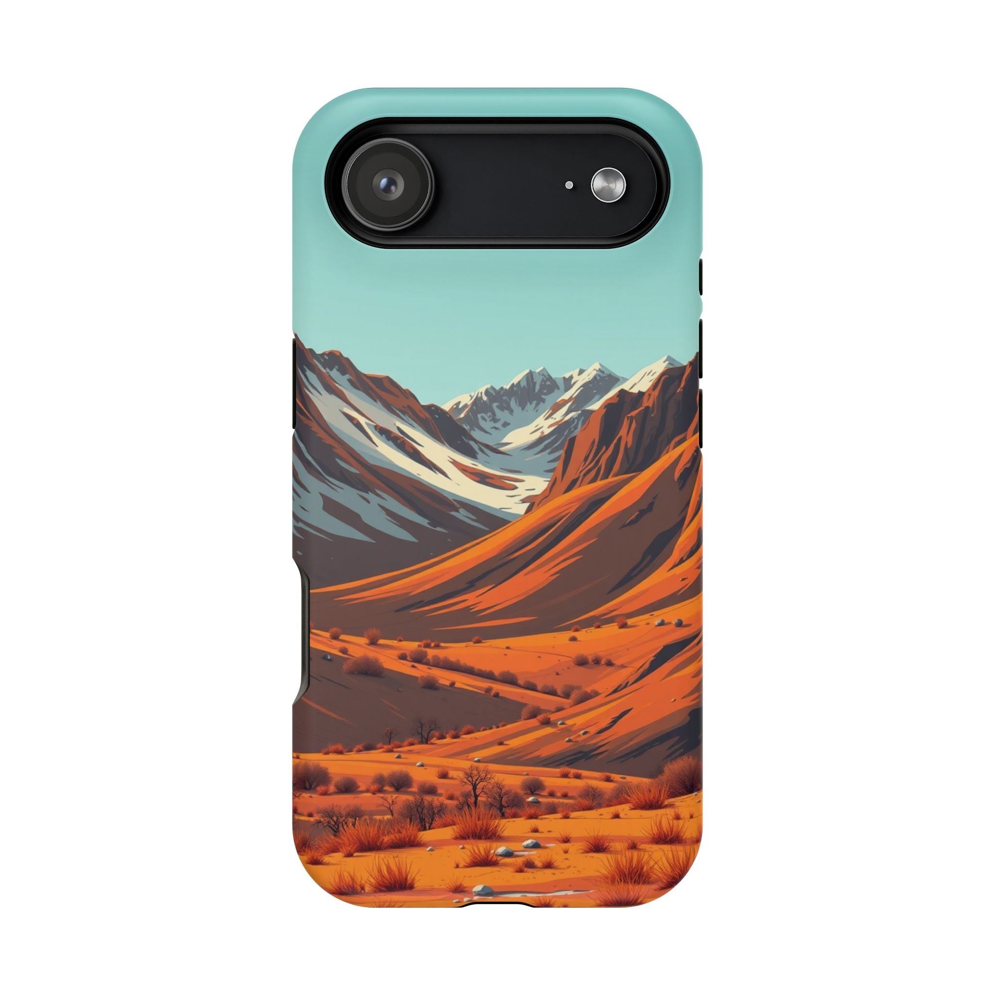 iPhone Mustard And Rust Arctic Tundra Slim Everyday Designer Case · iPhone Case