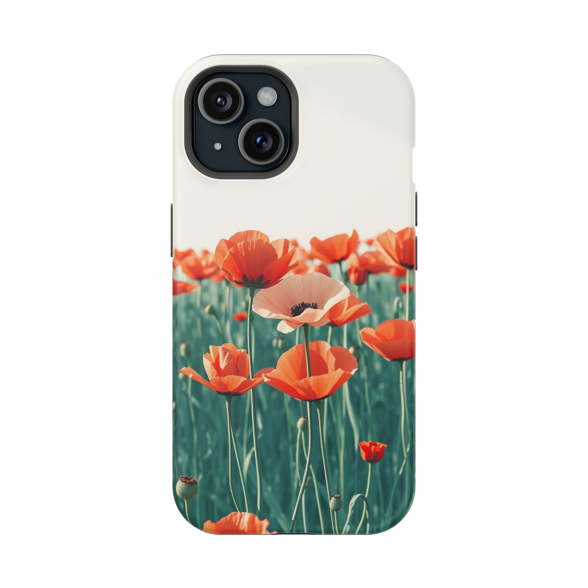 iPhone Mint And Blush Poppy Field 10 Slim Everyday Designer Case · iPhone Case