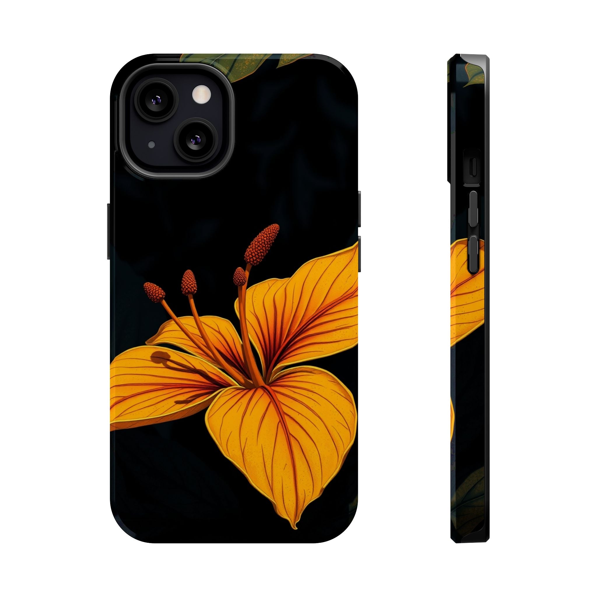 iPhone Earthy Tropical Bloom Design Artistic Everyday Cas Slim Snap Case · iPhon