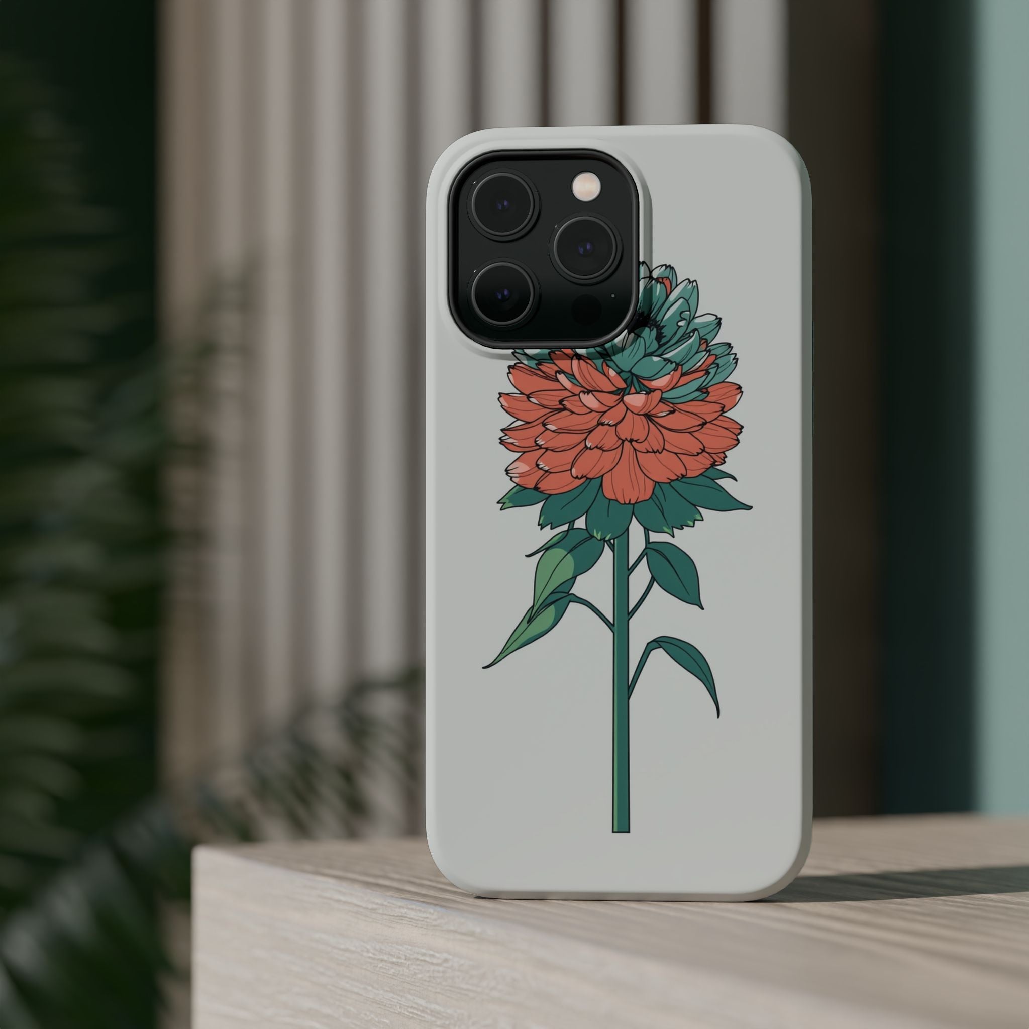 iPhone Serene Ranunculus Stack Design Slim Everyday Designer Case · iPhone Case