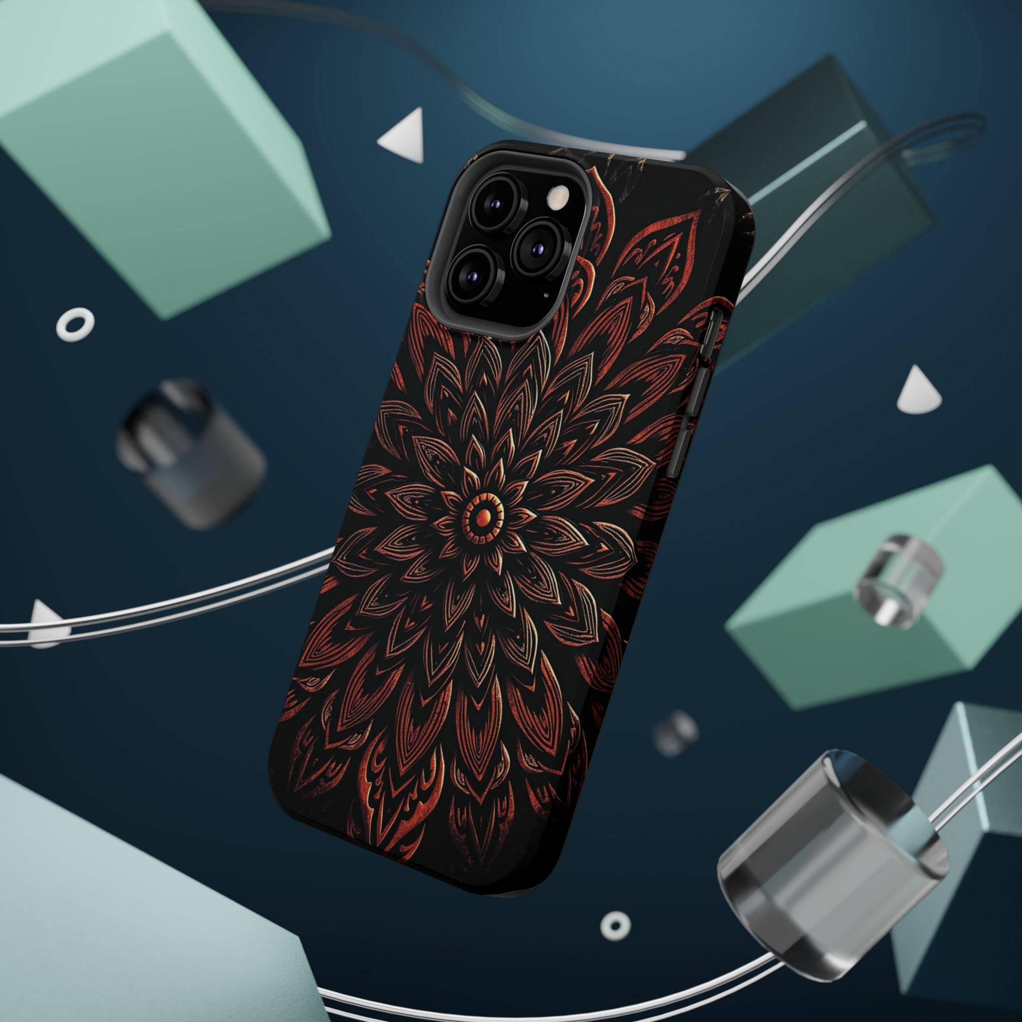 iPhone Floral Mandala Vintage Retro Poster Slim iPhone Everyday · iPhone Case