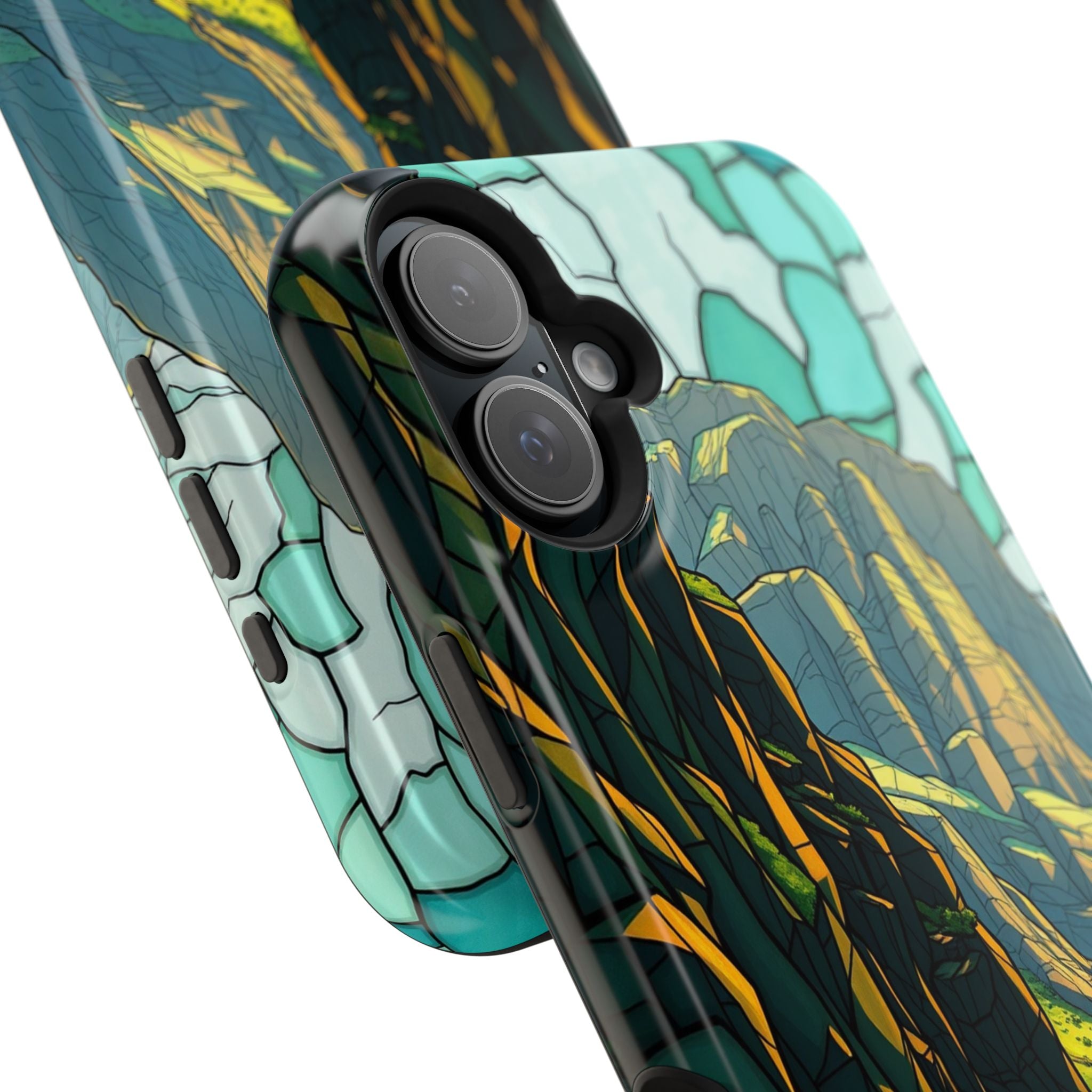 iPhone Emerald Green And Gold River Canyon Slim iPhone Everyday · iPhone Case