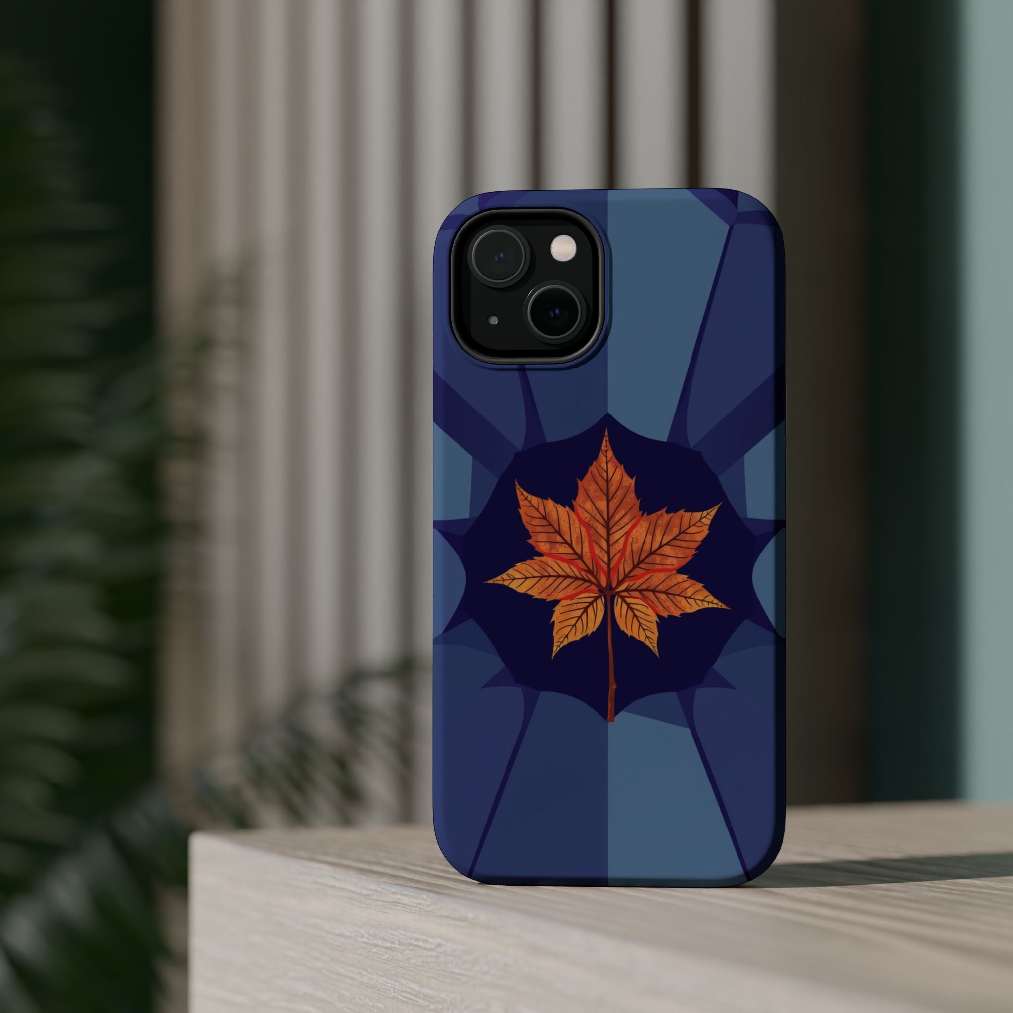 iPhone Autumn Maple Abstract Geometric Slim Everyday Designer Case · iPhone Case