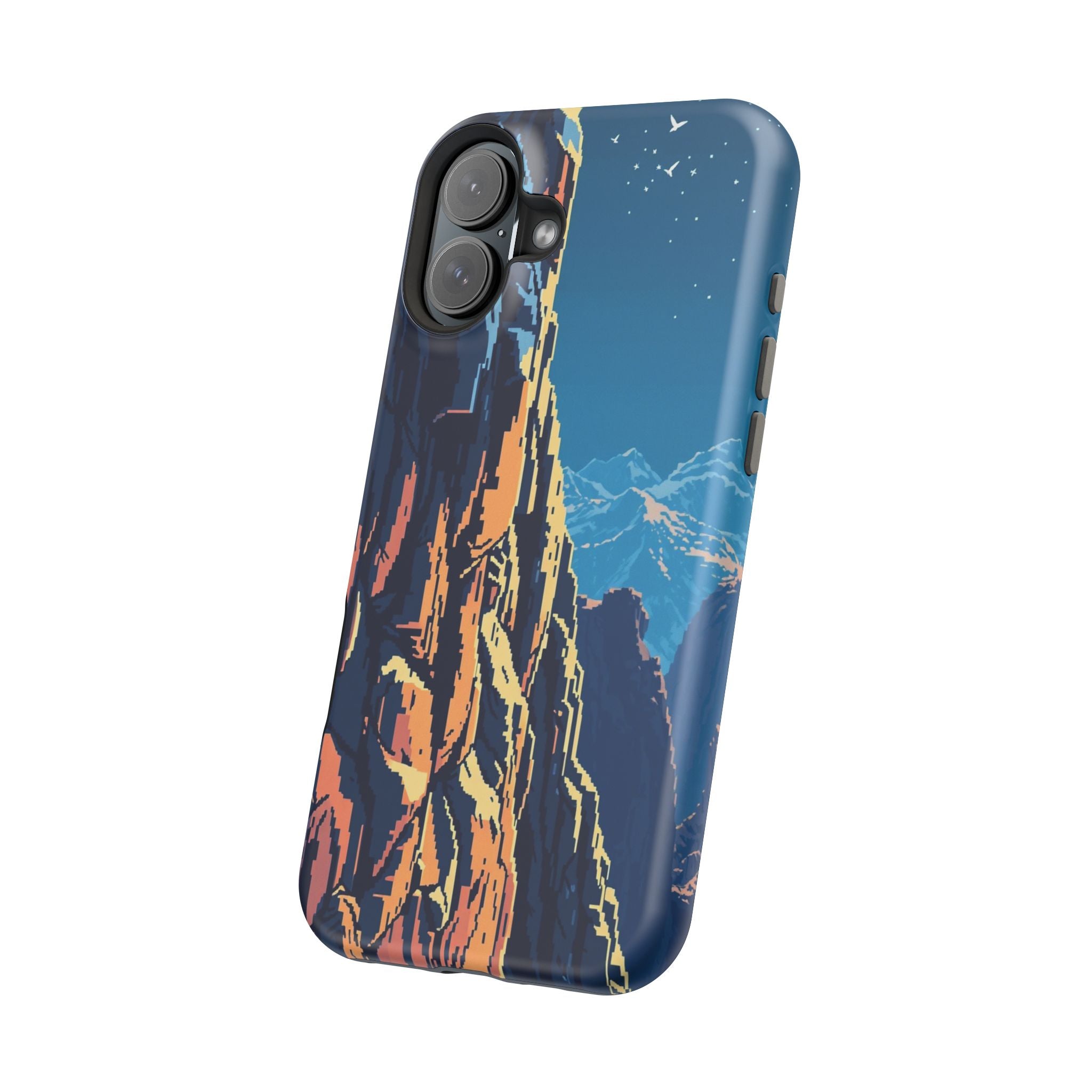 iPhone Midnight Blue And Silver Canyon Wall Slim iPhone Everyday · iPhone Case