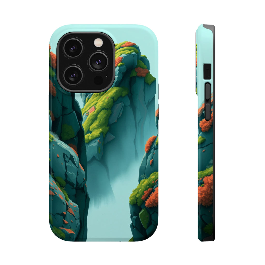 iPhone Moss Covered Rocks Oil Painting Impressionist iPhone Slim · iPhone Case
