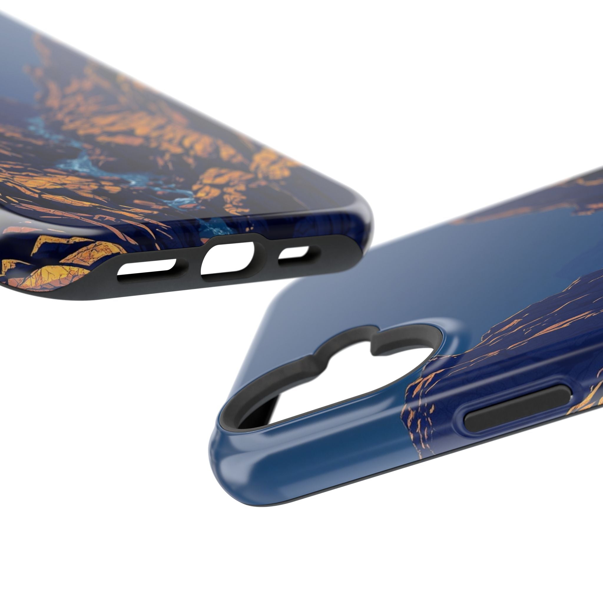 iPhone Indigo And Violet Rocky Coastline Slim Everyday iPhone Designer · iPhone