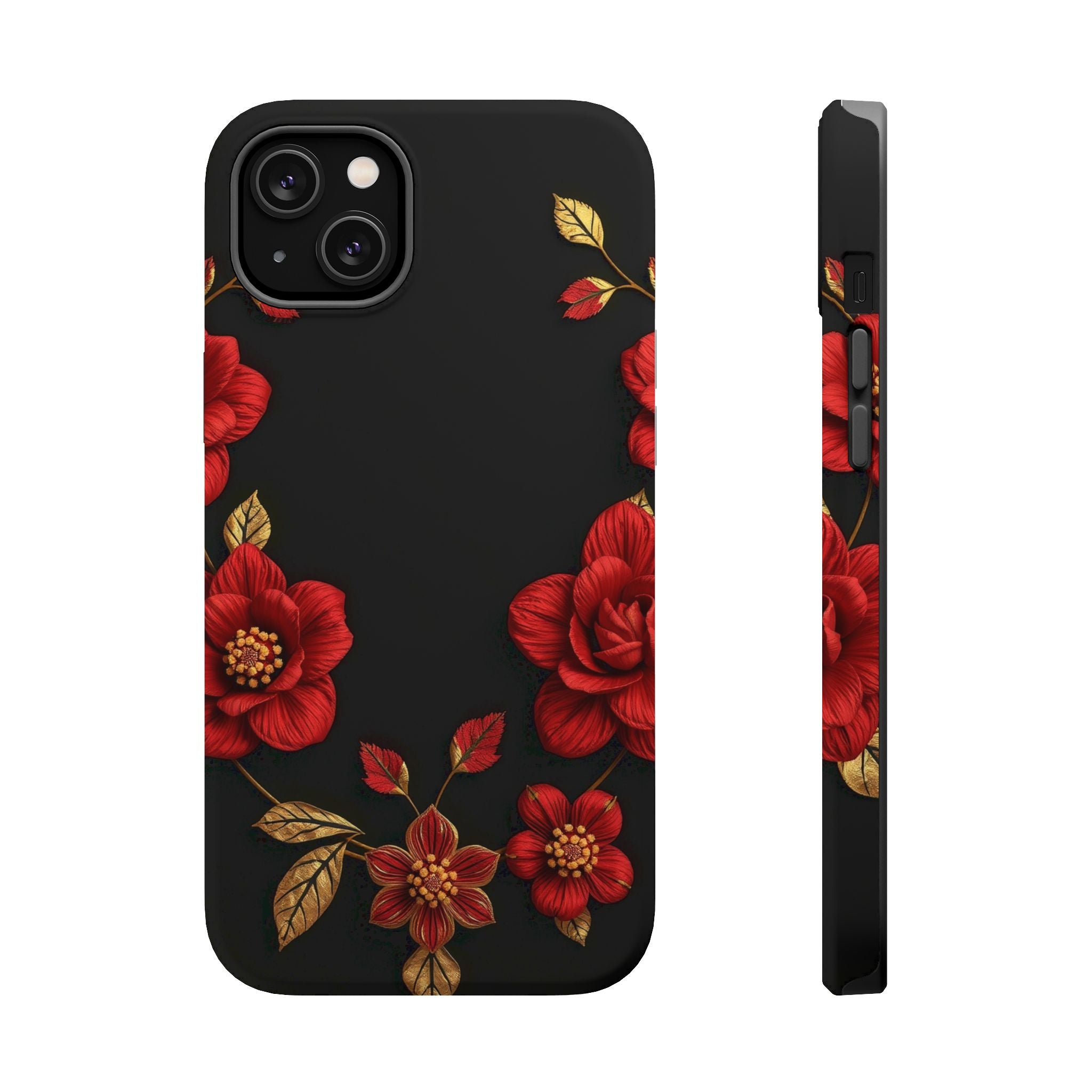 iPhone Floral Gold Foil 3D Digital Bold Modern Everyday Snap Case · iPhone Case