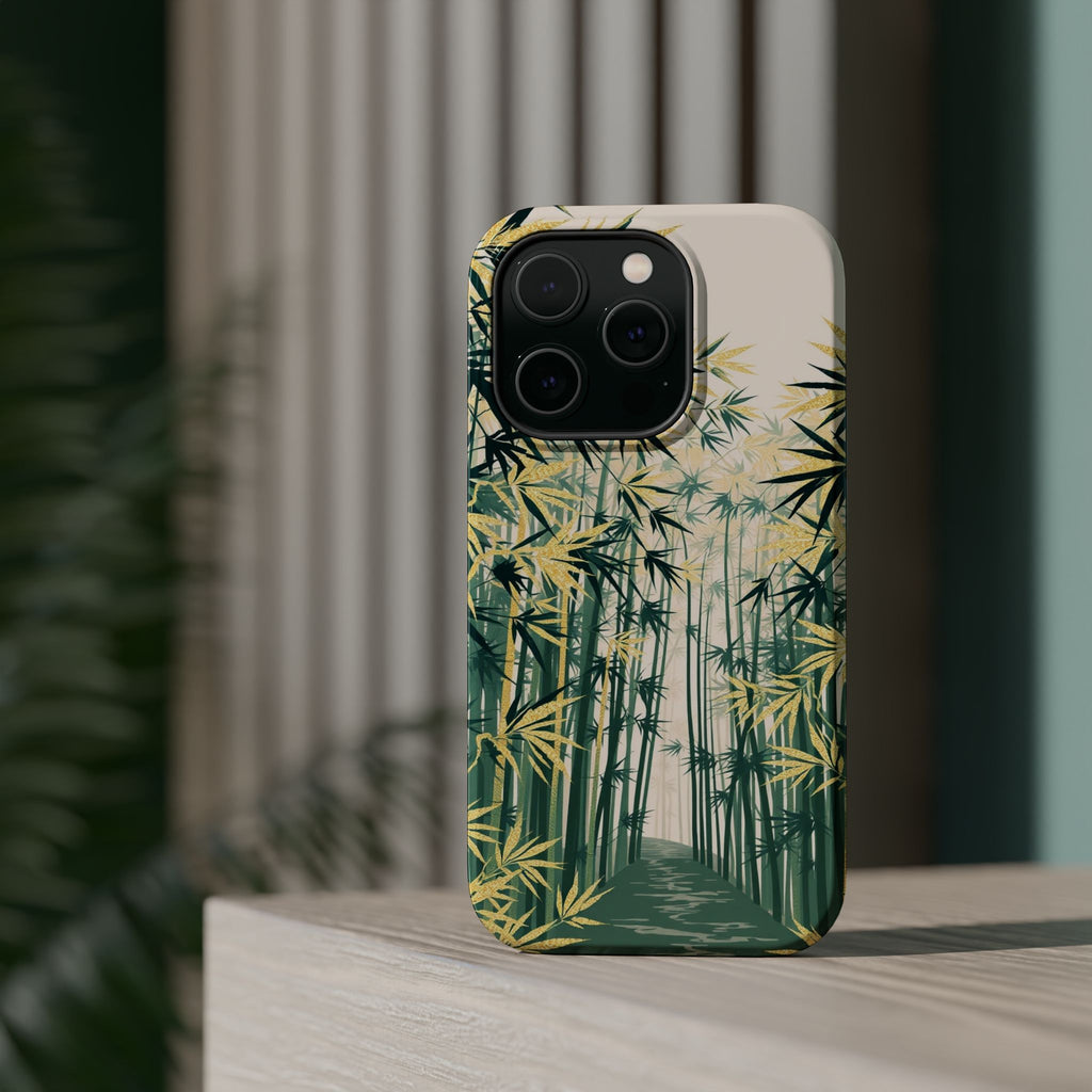 iPhone Serene Bamboo Grove Design Bold Modern Everyday Snap Case · iPhone Case