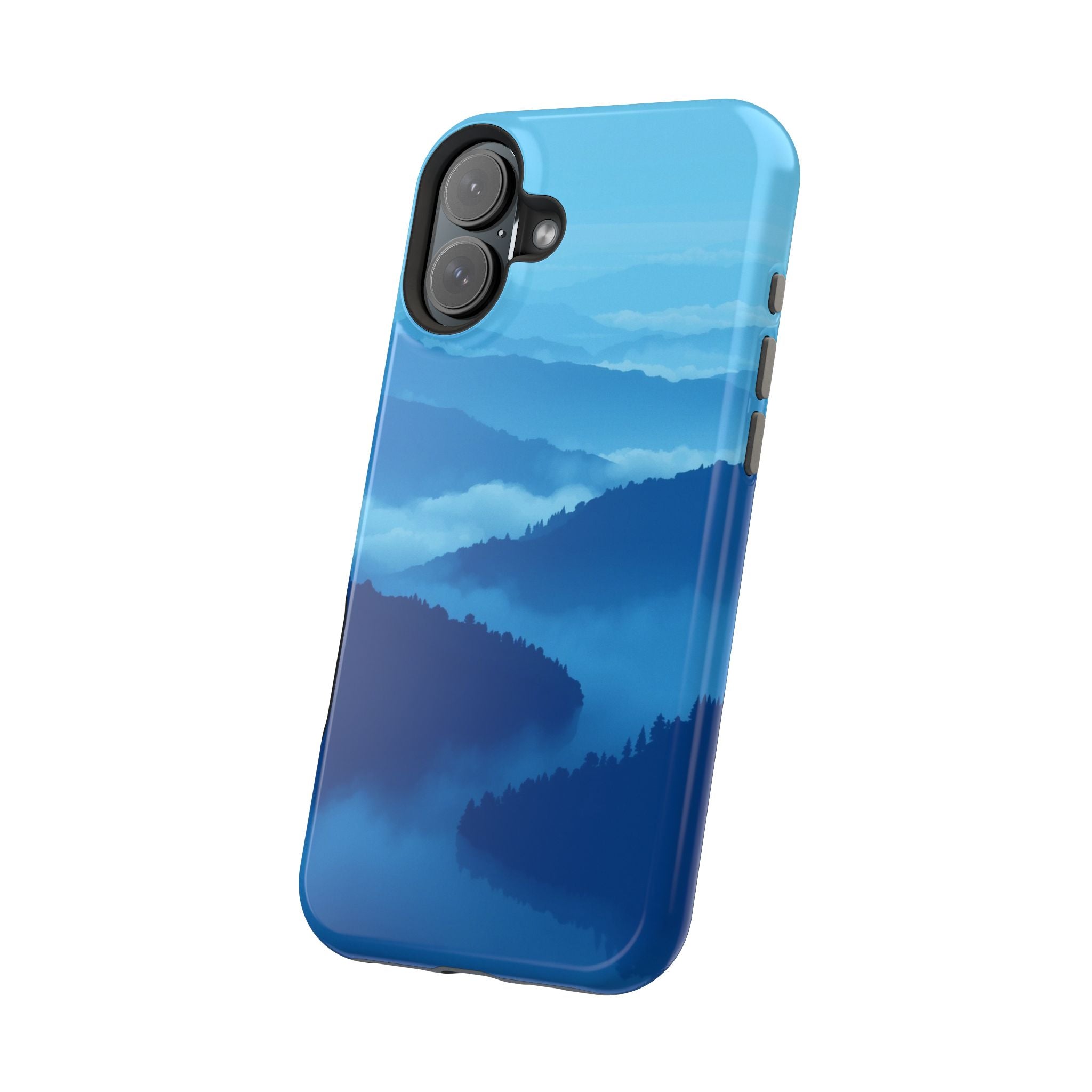 iPhone Fog Rolling Over Hills Pixel Art -Bit Slim iPhone Everyday · iPhone Case