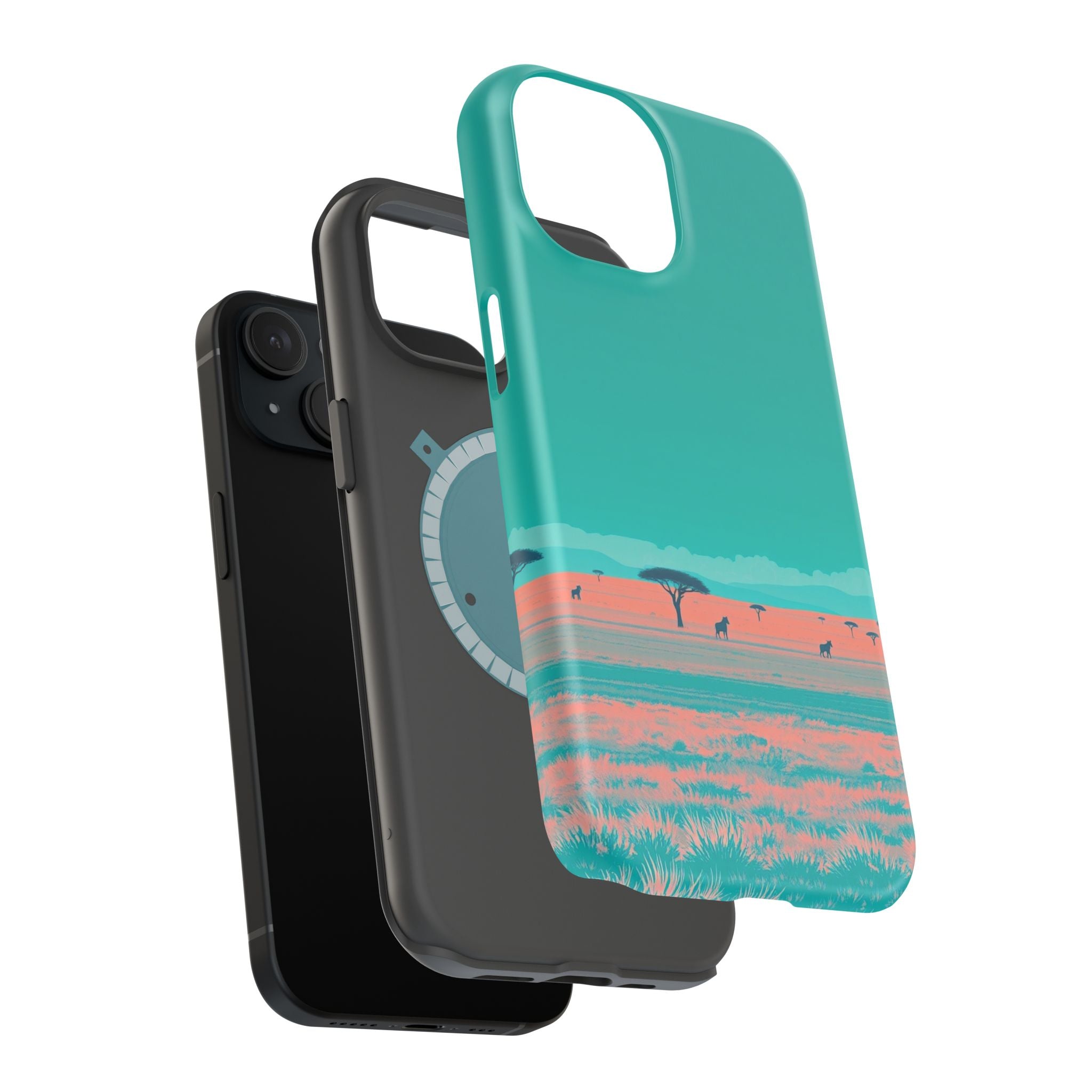 iPhone Savanna Horizon Risograph Print Slim Everyday Designer Case · iPhone Case