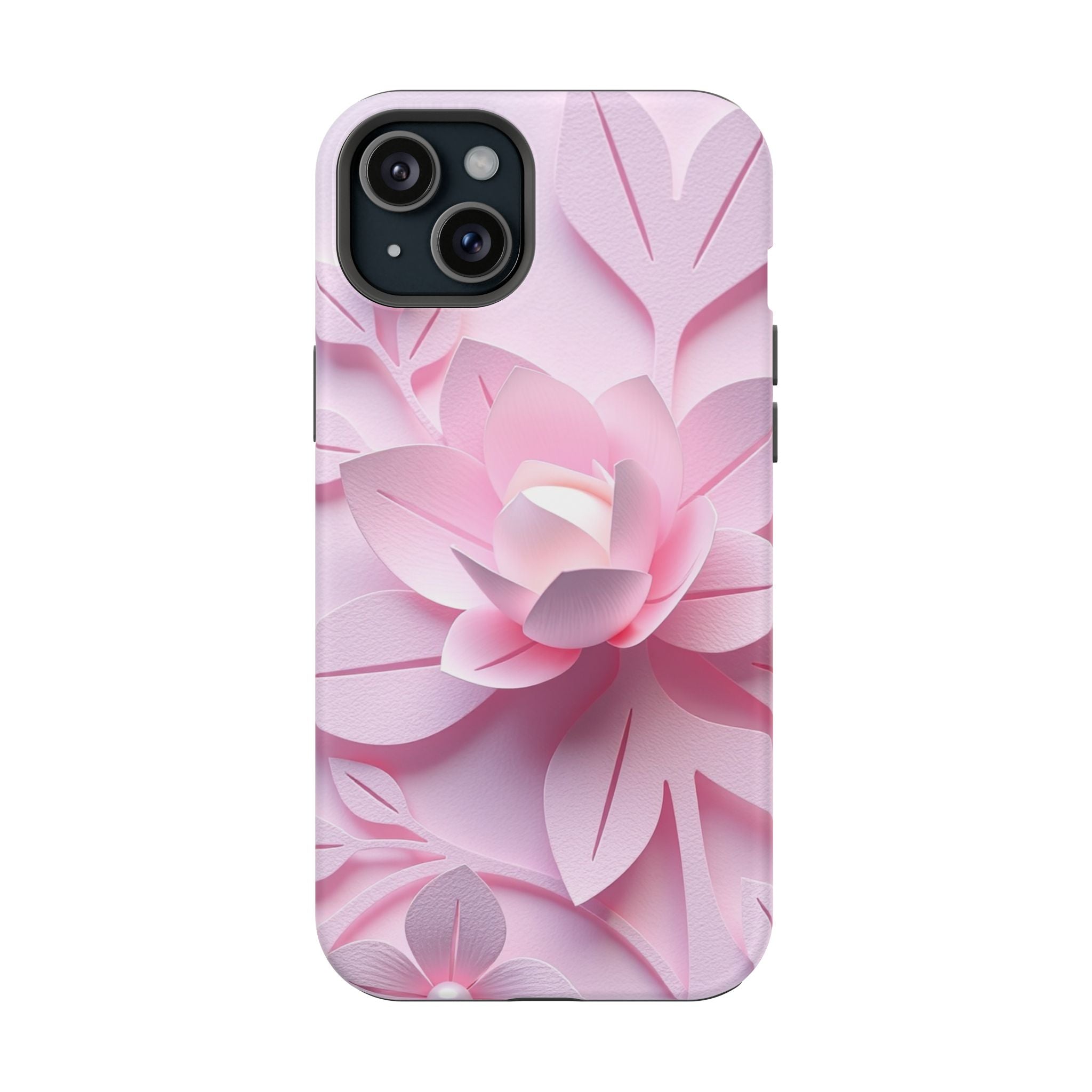 iPhone Floral Geometric Paper Cut Art Slim Everyday Designer Case · iPhone Case