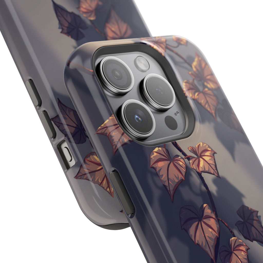 iPhone Charcoal And Copper Art Nouveau Vine Soft iPhone 13 Finish · iPhone Case