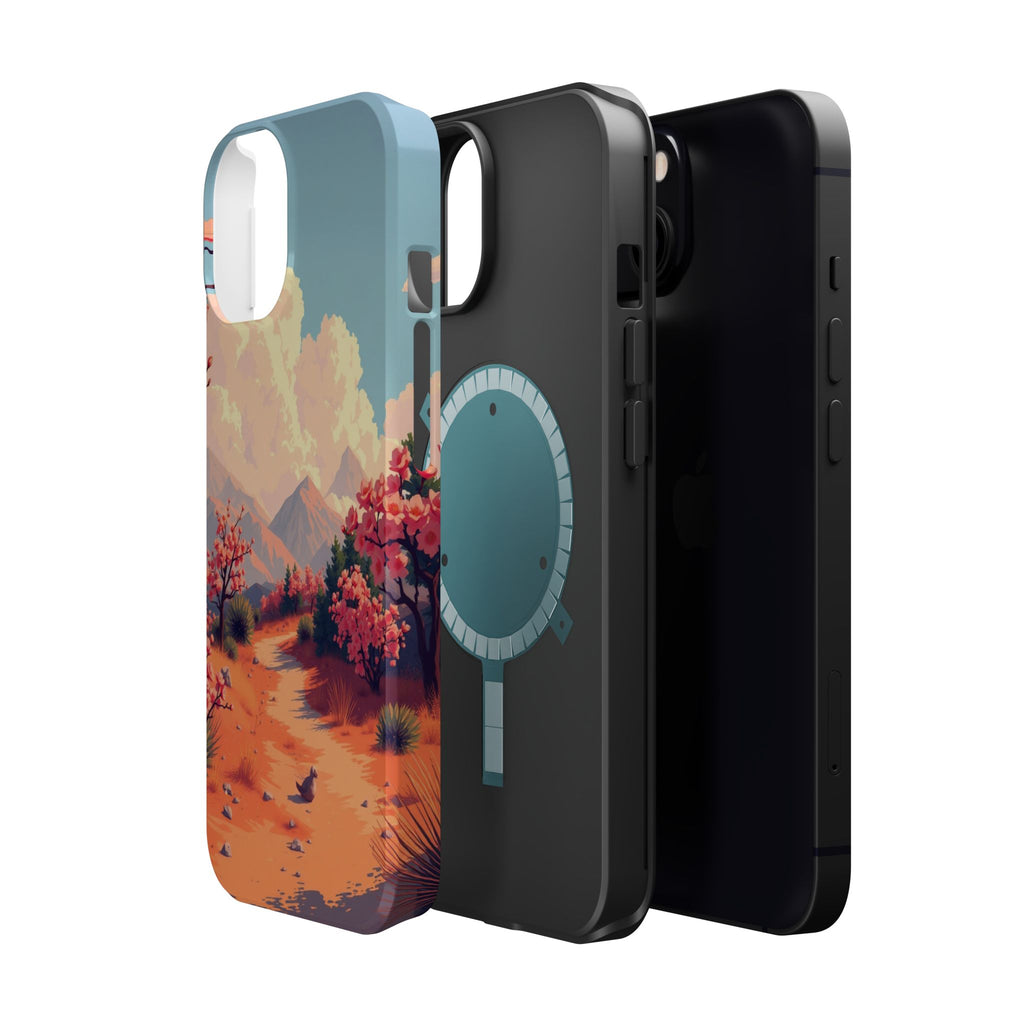 iPhone Burnt Orange And Sand Blossom Trail Slim iPhone Everyday · iPhone Case