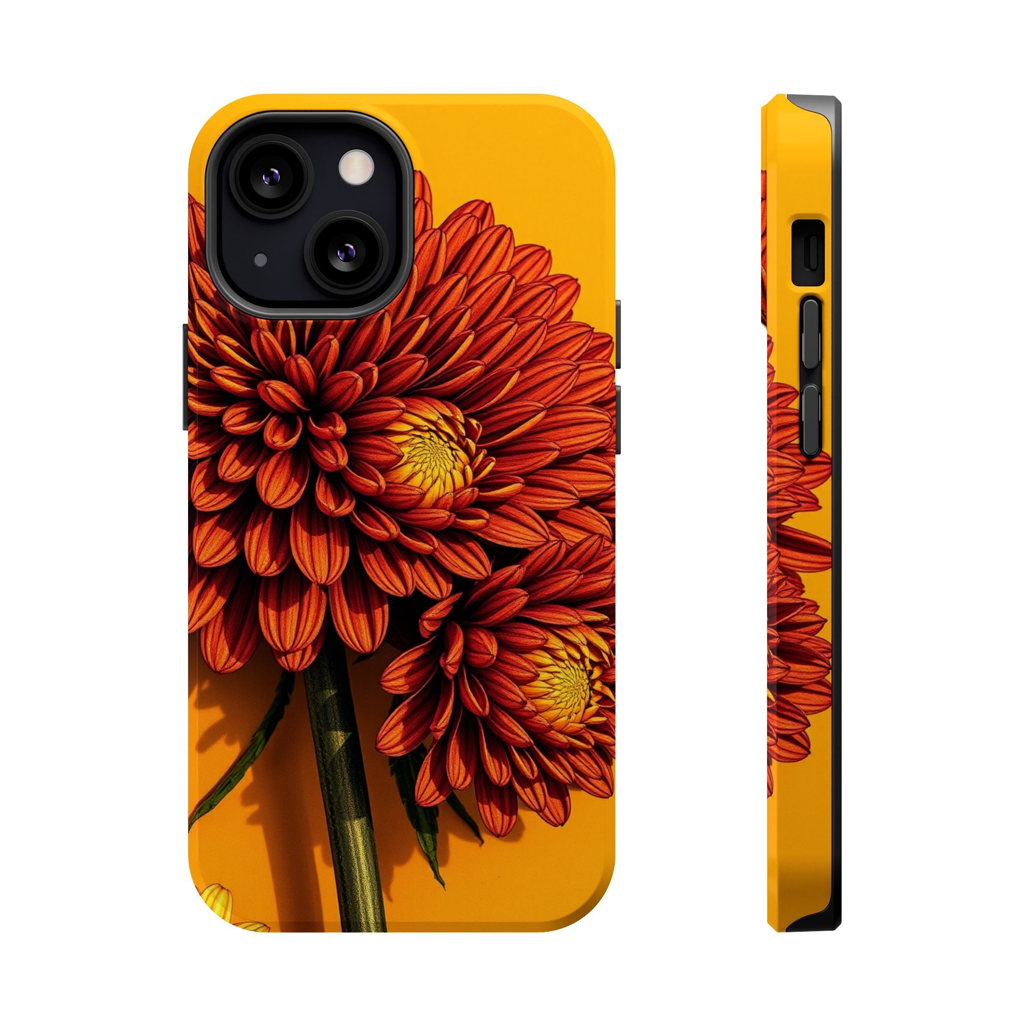 iPhone Mustard And Rust Ranunculus Stack Slim Everyday iPhone 14 · iPhone Case