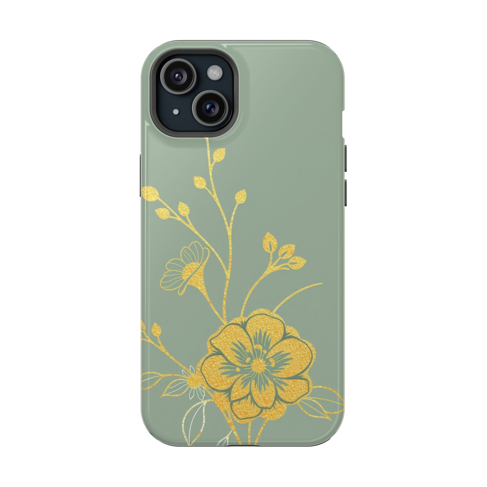 iPhone Floral Gold Foil Cinematic Art Slim Everyday Designer Case · iPhone Case
