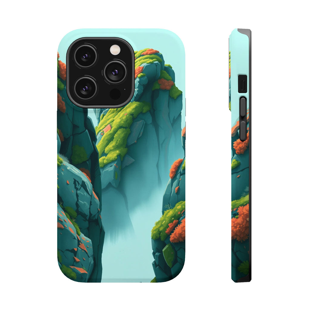 iPhone Moss Covered Rocks Oil Painting Impressionist iPhone Slim · iPhone Case
