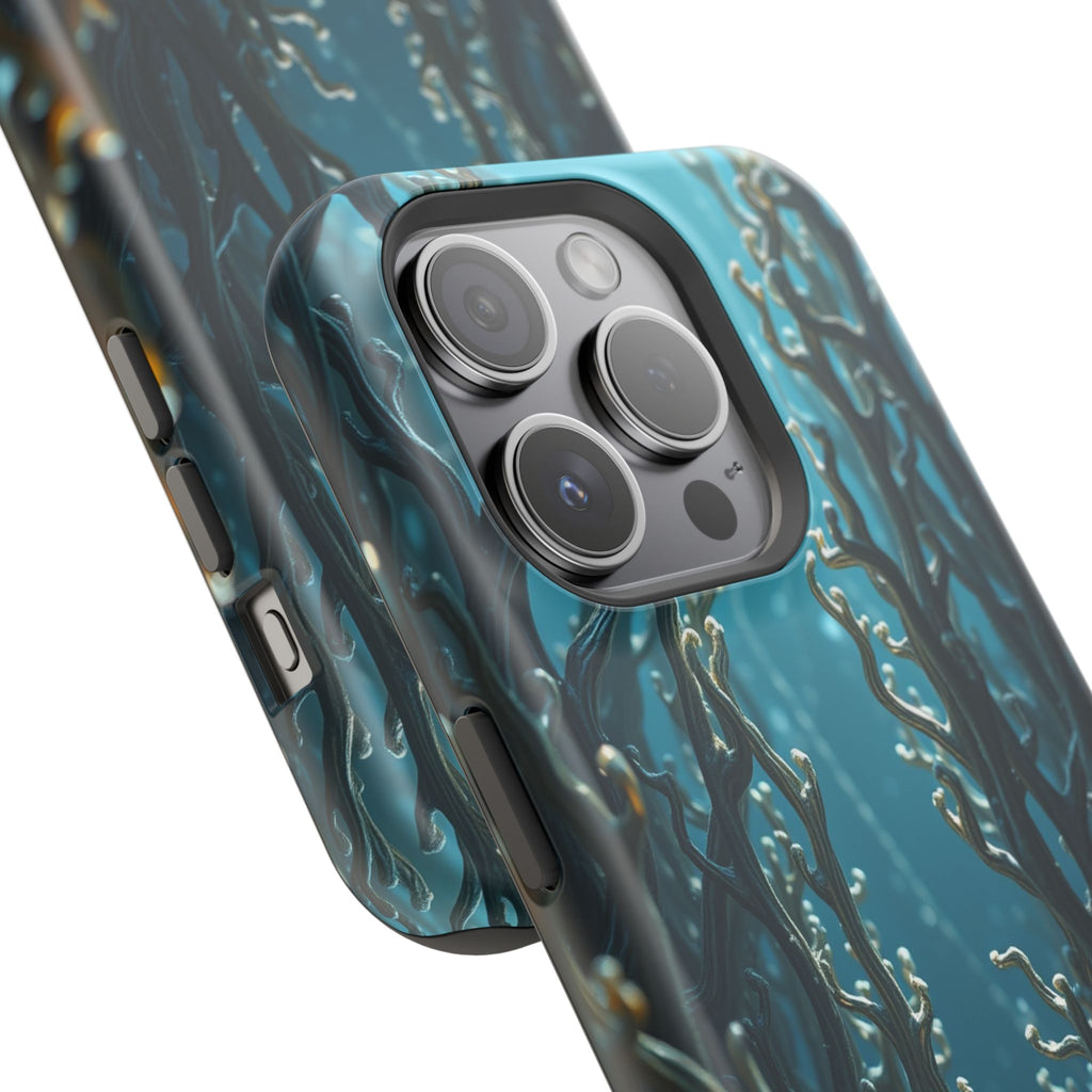 iPhone Midnight Blue And Silver Kelp Forest Slim iPhone Everyday · iPhone Case