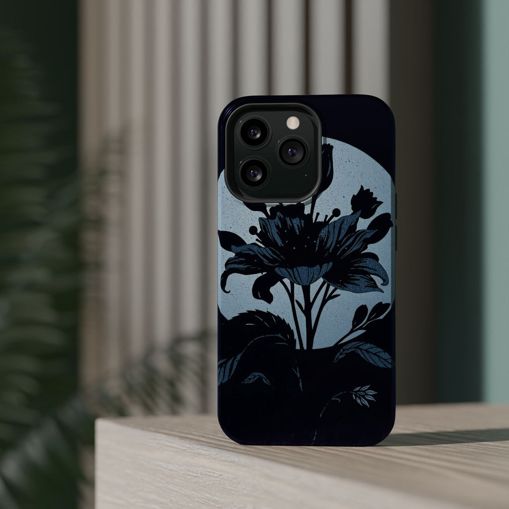 iPhone Radiant Floral Silhouette Design Slim Everyday Designer Case · iPhone Cas