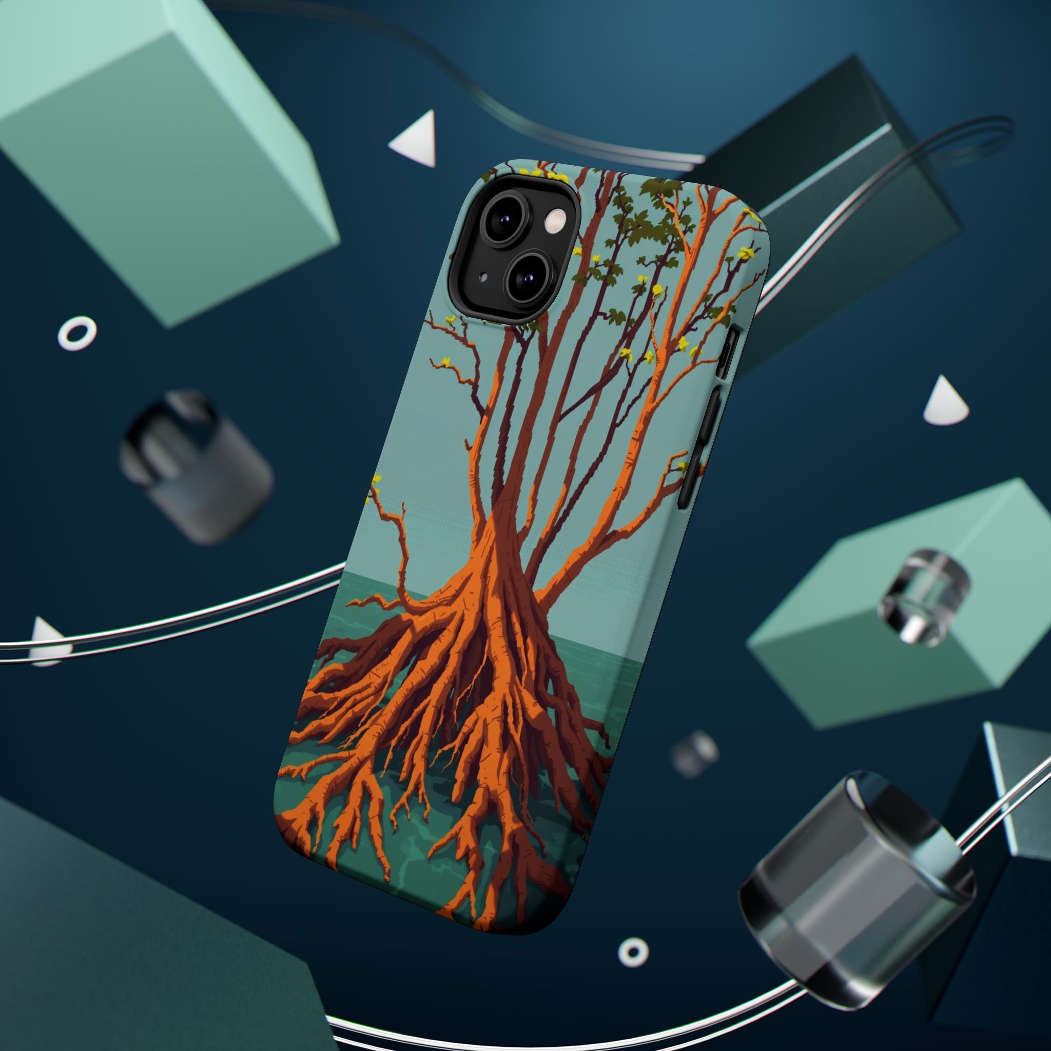 iPhone Mustard And Rust Mangrove Roots Slim Everyday iPhone 13 Designer · iPhone