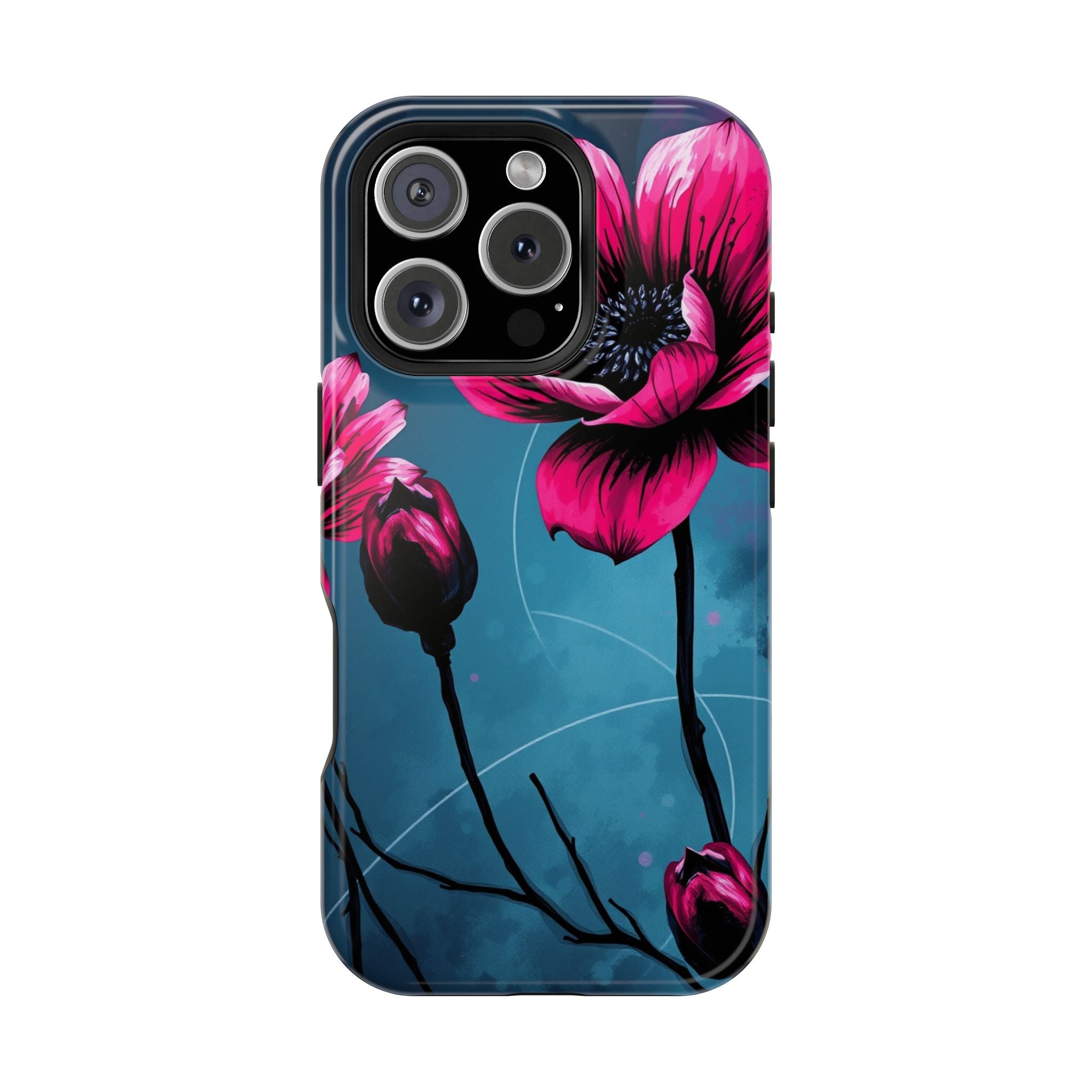 iPhone Floral Ink Wash Bold Art Slim Everyday Designer Case · iPhone Case