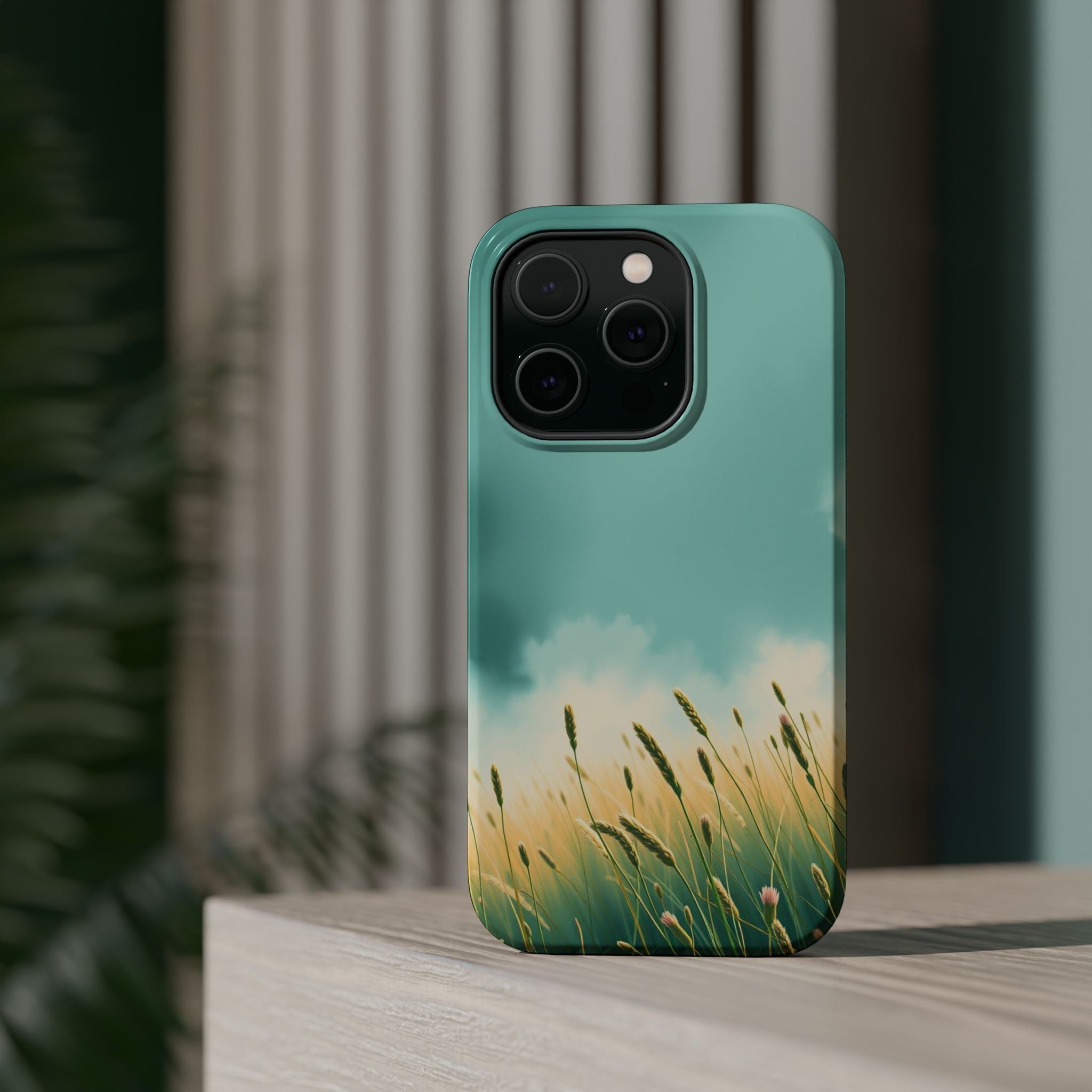 iPhone Mint And Blush Spring Meadow Slim Everyday Designer Case · iPhone Case