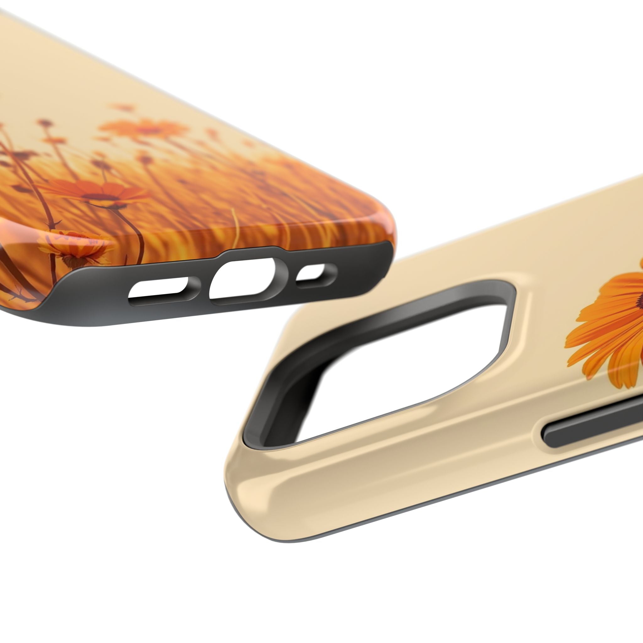 iPhone Wildflower Field Minimalist Line Art Slim Everyday Designer Case · iPhone