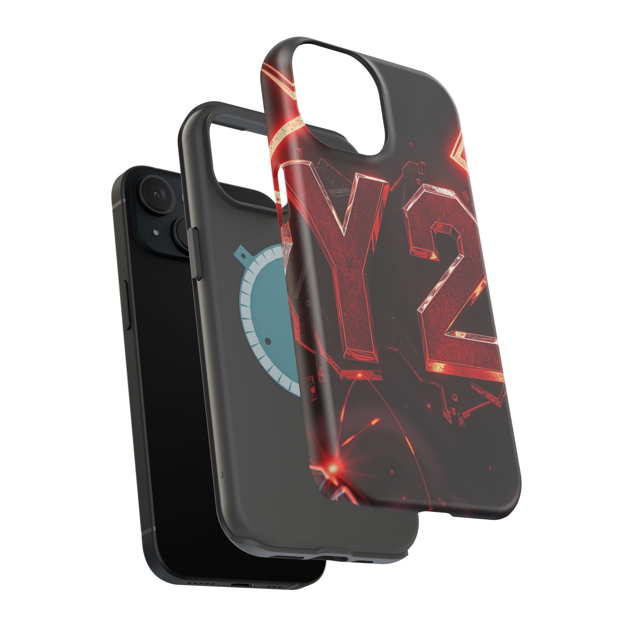 iPhone Y2K Holographic Bold Art Slim Everyday Designer Case · iPhone Case